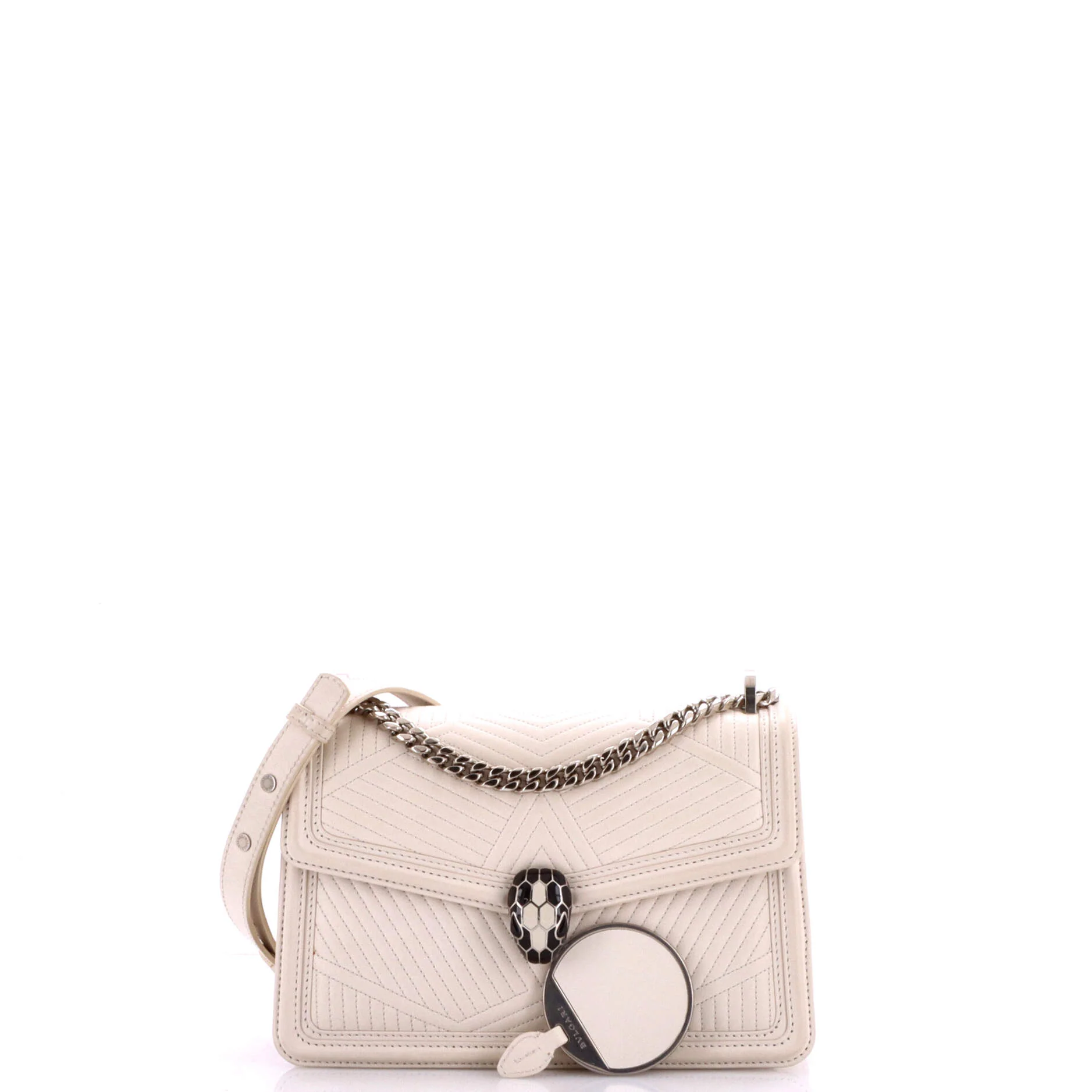 Serpenti Forever Shoulder Bag Quilted Leather Small - Image 2