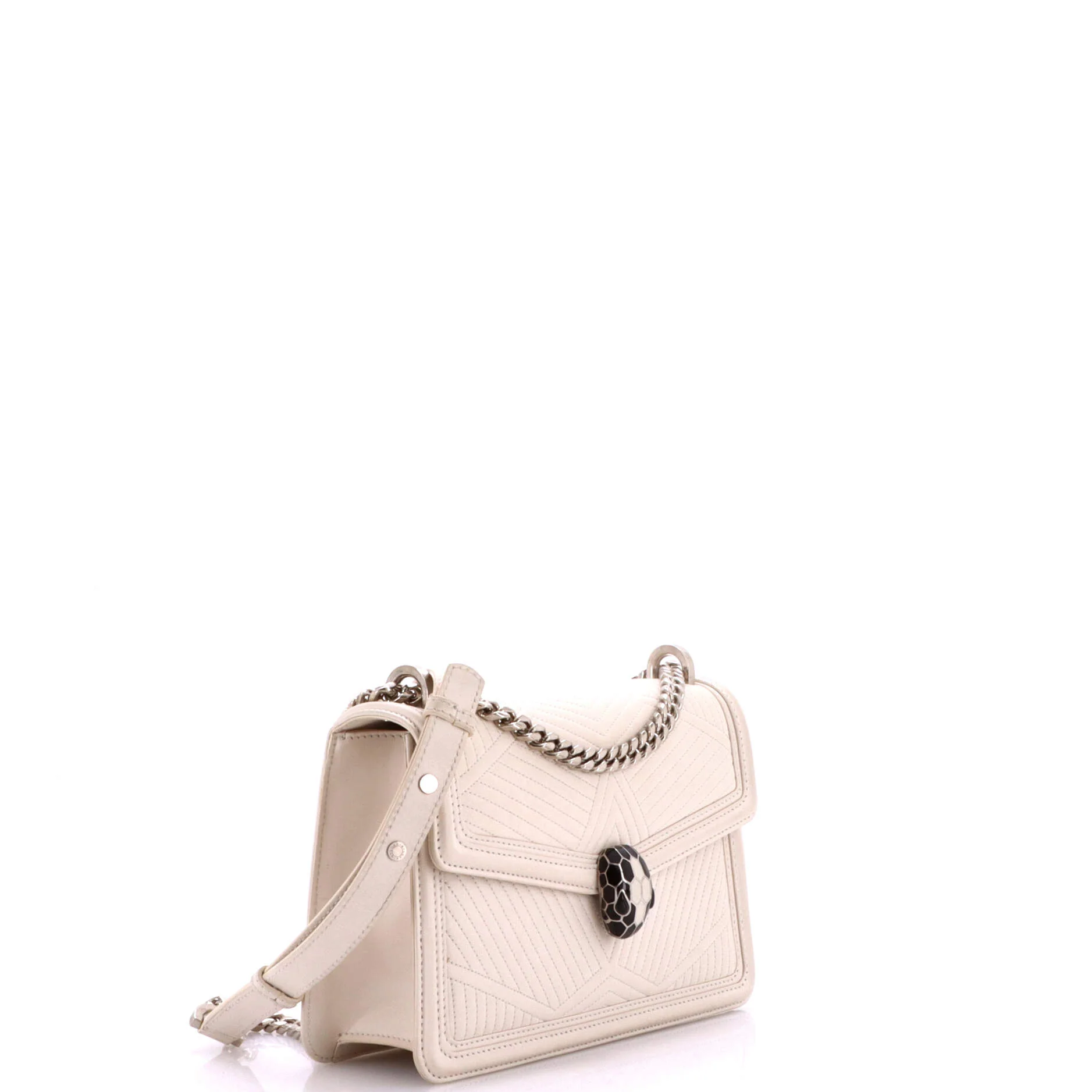 Serpenti Forever Shoulder Bag Quilted Leather Small - Image 3