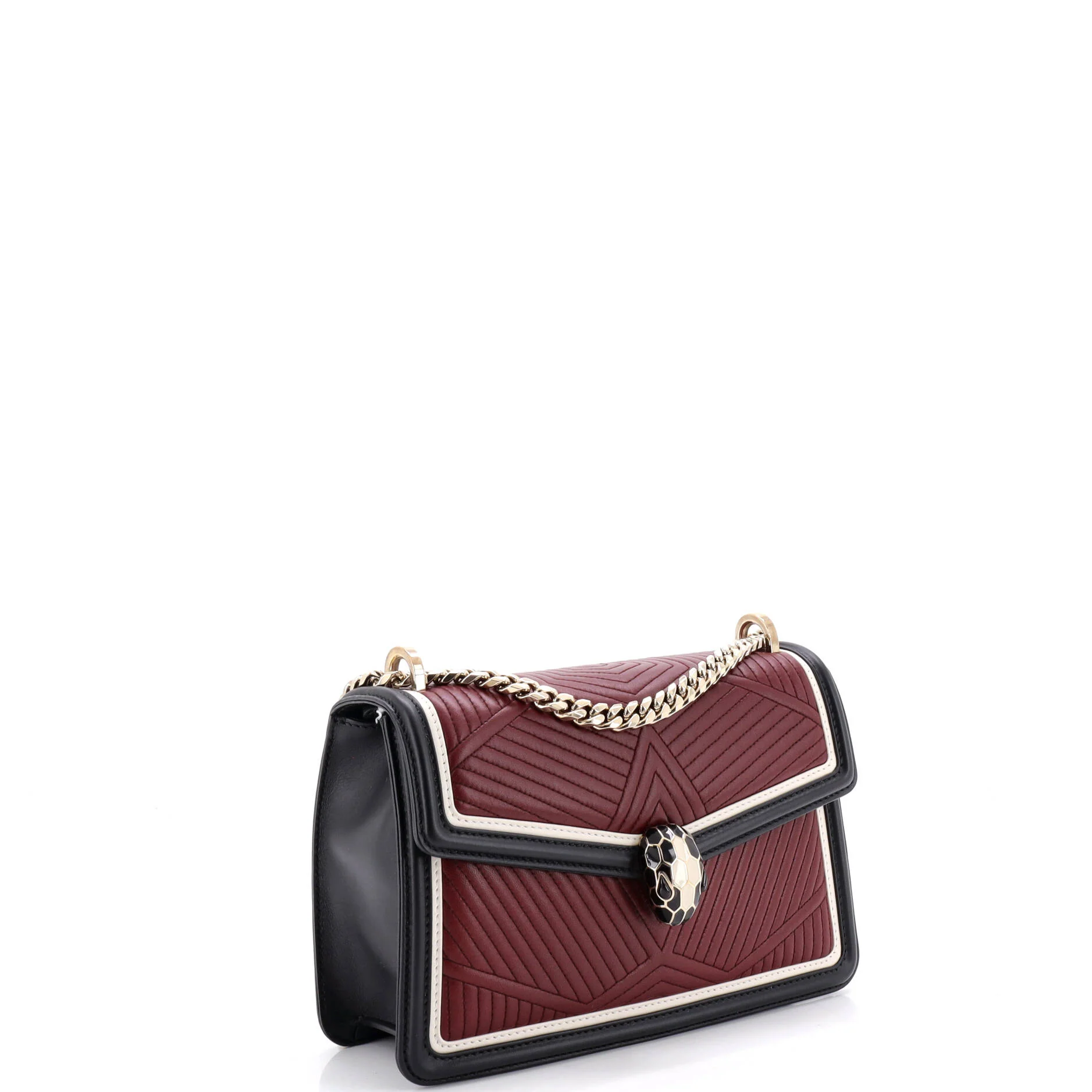 Serpenti Forever Shoulder Bag Quilted Leather Small - Image 3