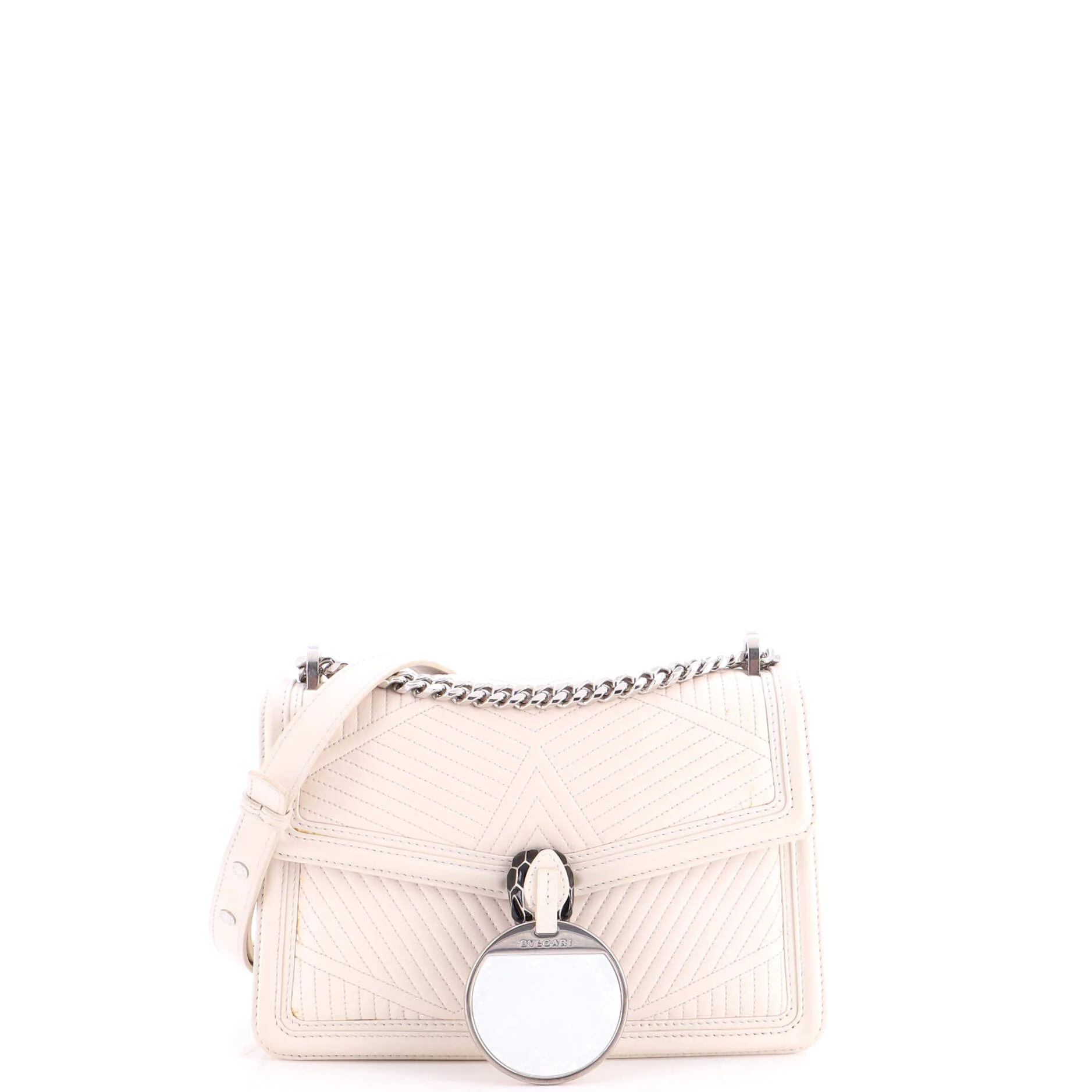 Serpenti Forever Shoulder Bag Quilted Leather Small - Image 2