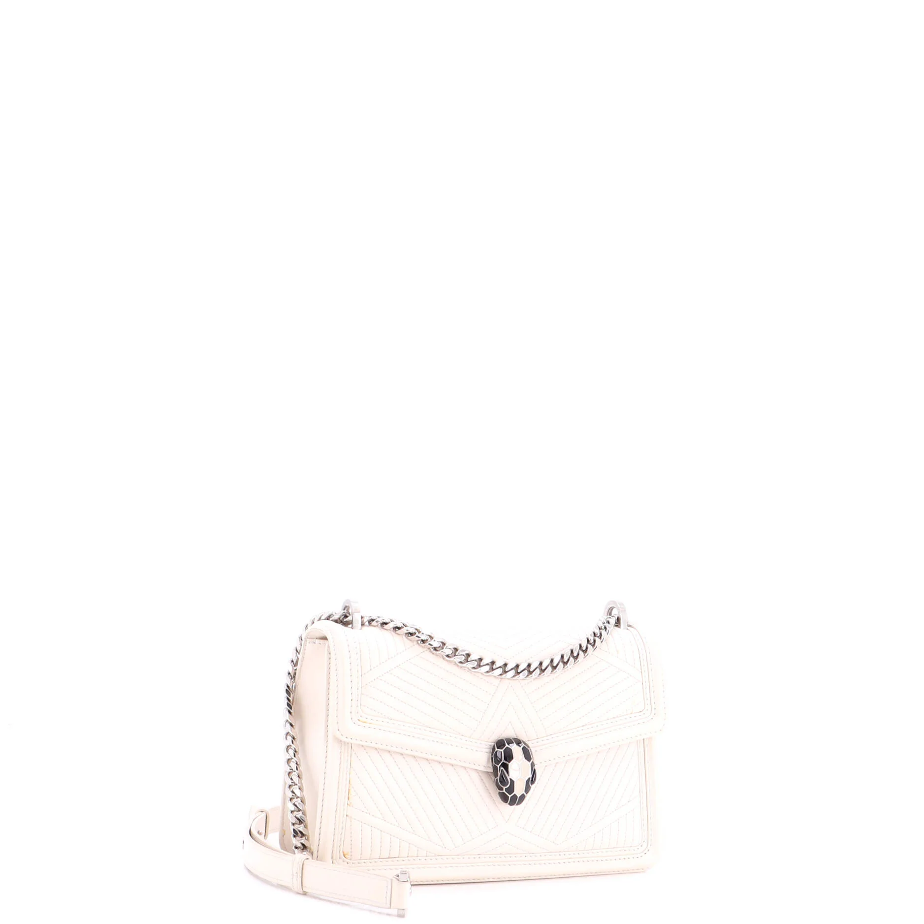 Serpenti Forever Shoulder Bag Quilted Leather Small - Image 3