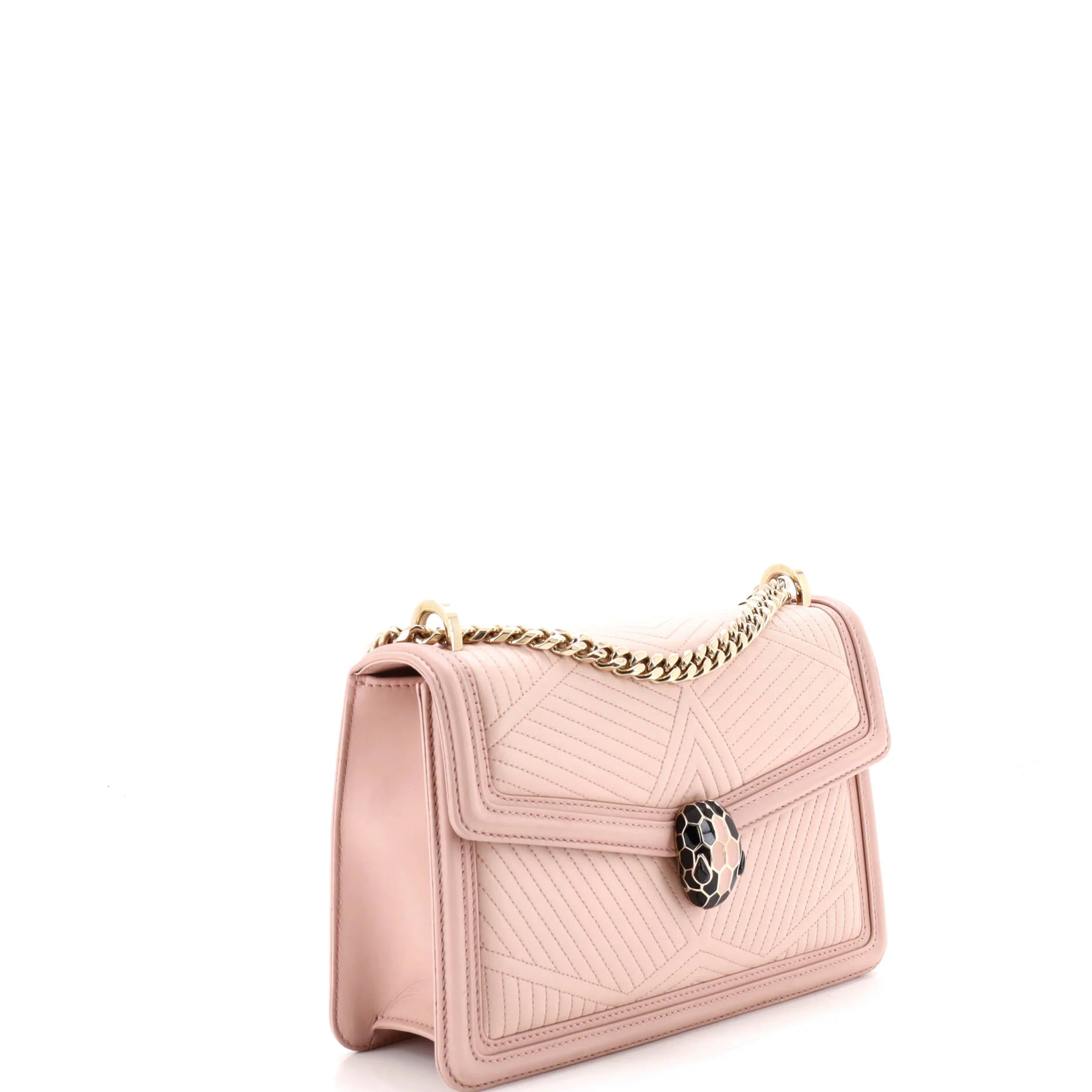 Serpenti Forever Shoulder Bag Quilted Leather Small - Image 3