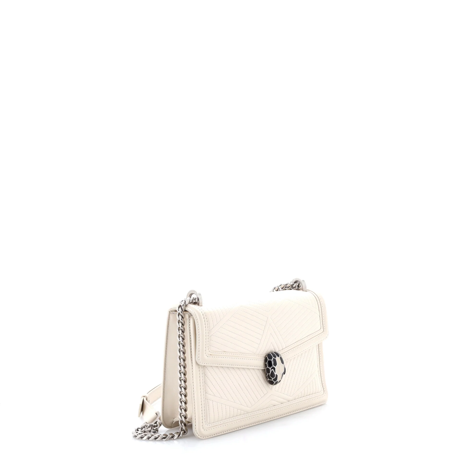 Serpenti Forever Shoulder Bag Quilted Leather Small - Image 3