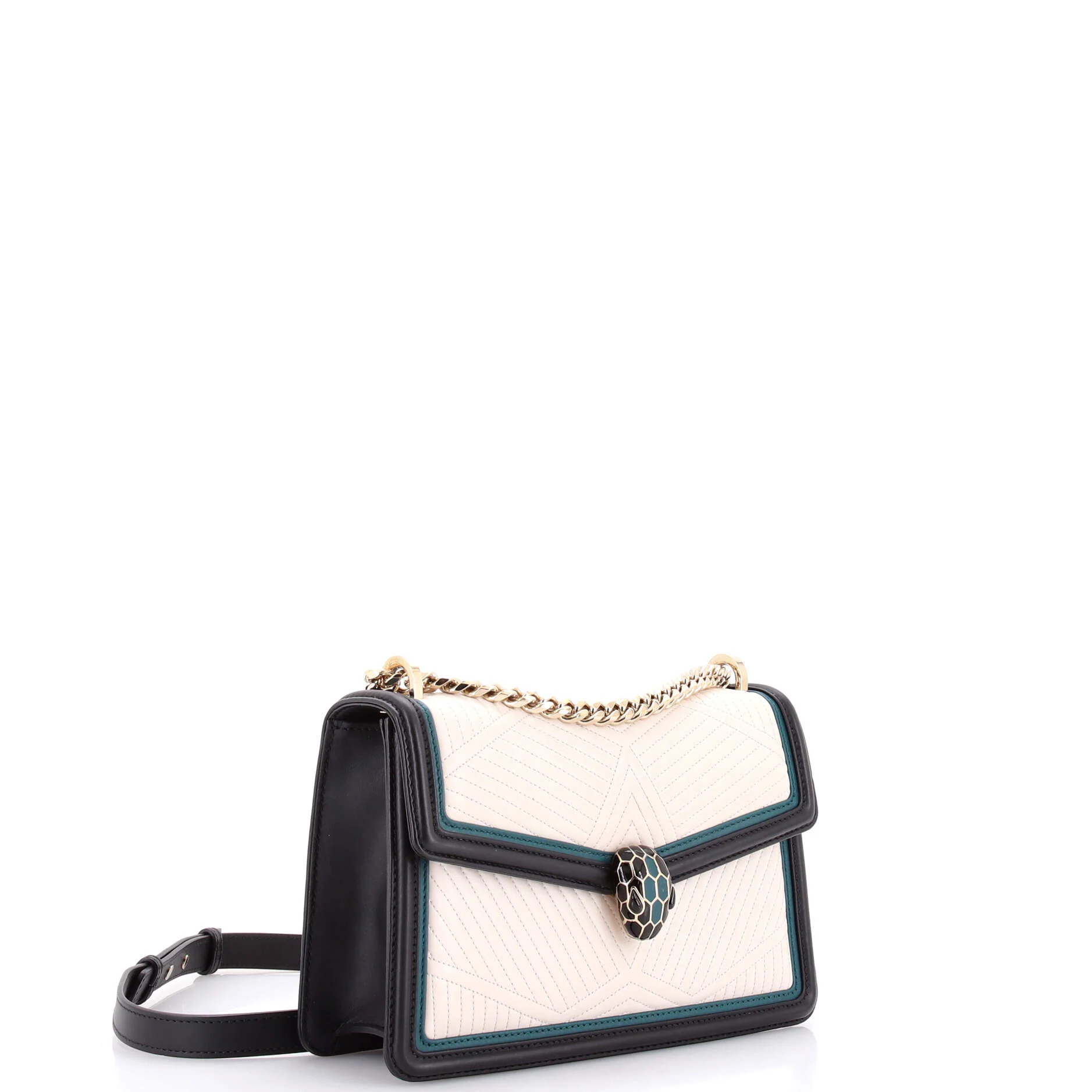 Serpenti Forever Shoulder Bag Quilted Leather Small - Image 2