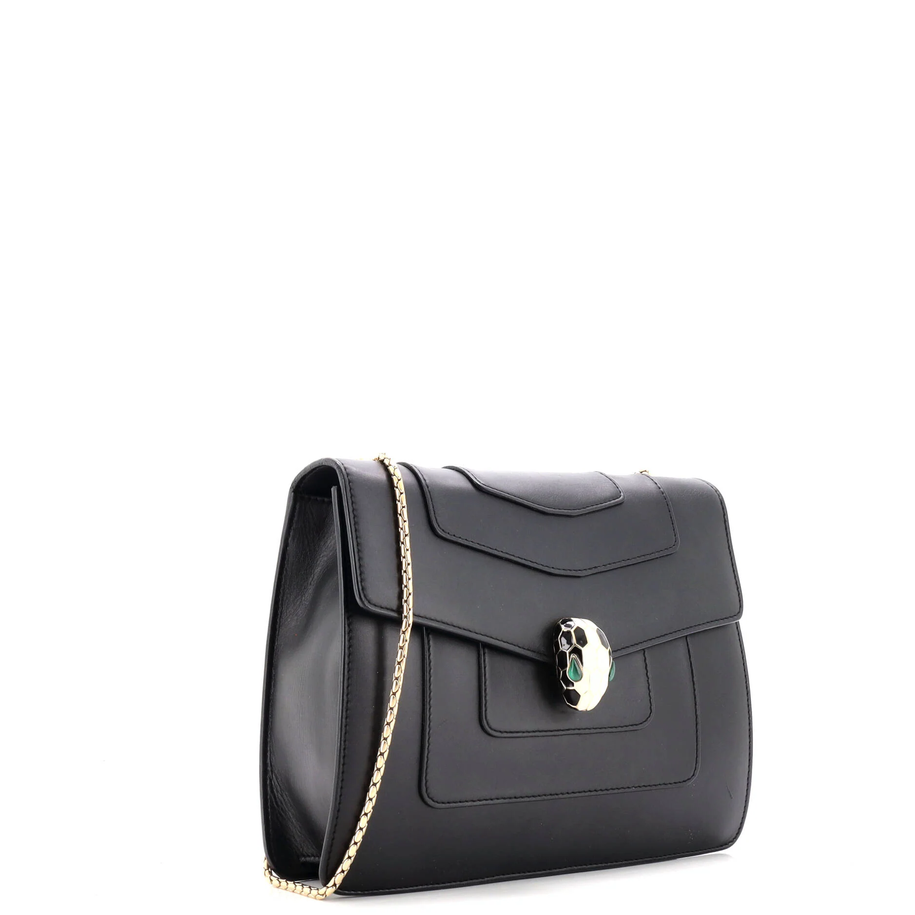 Serpenti Forever Square Shoulder Bag Leather Medium - Image 2