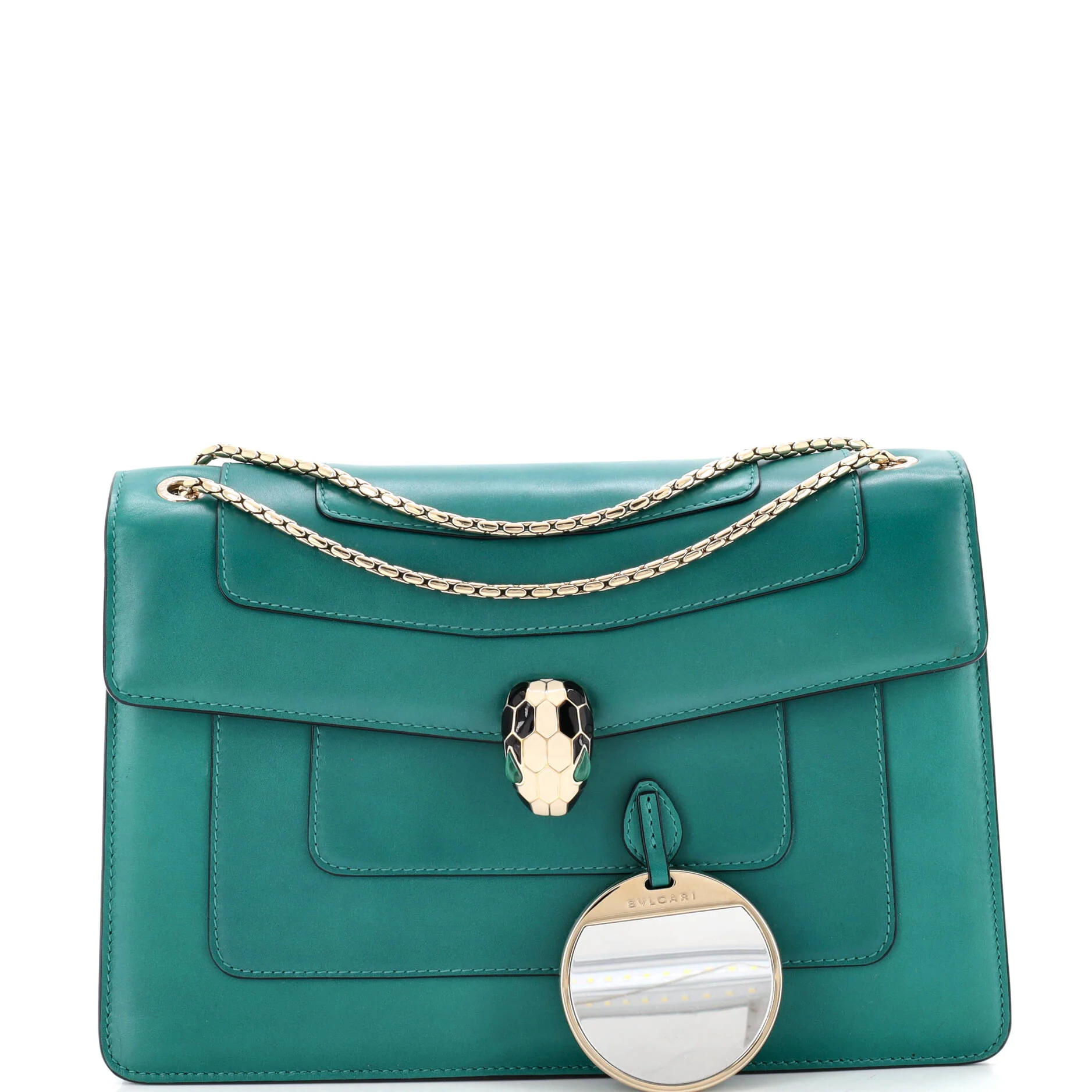 Serpenti Forever Square Shoulder Bag Leather Medium - Image 2