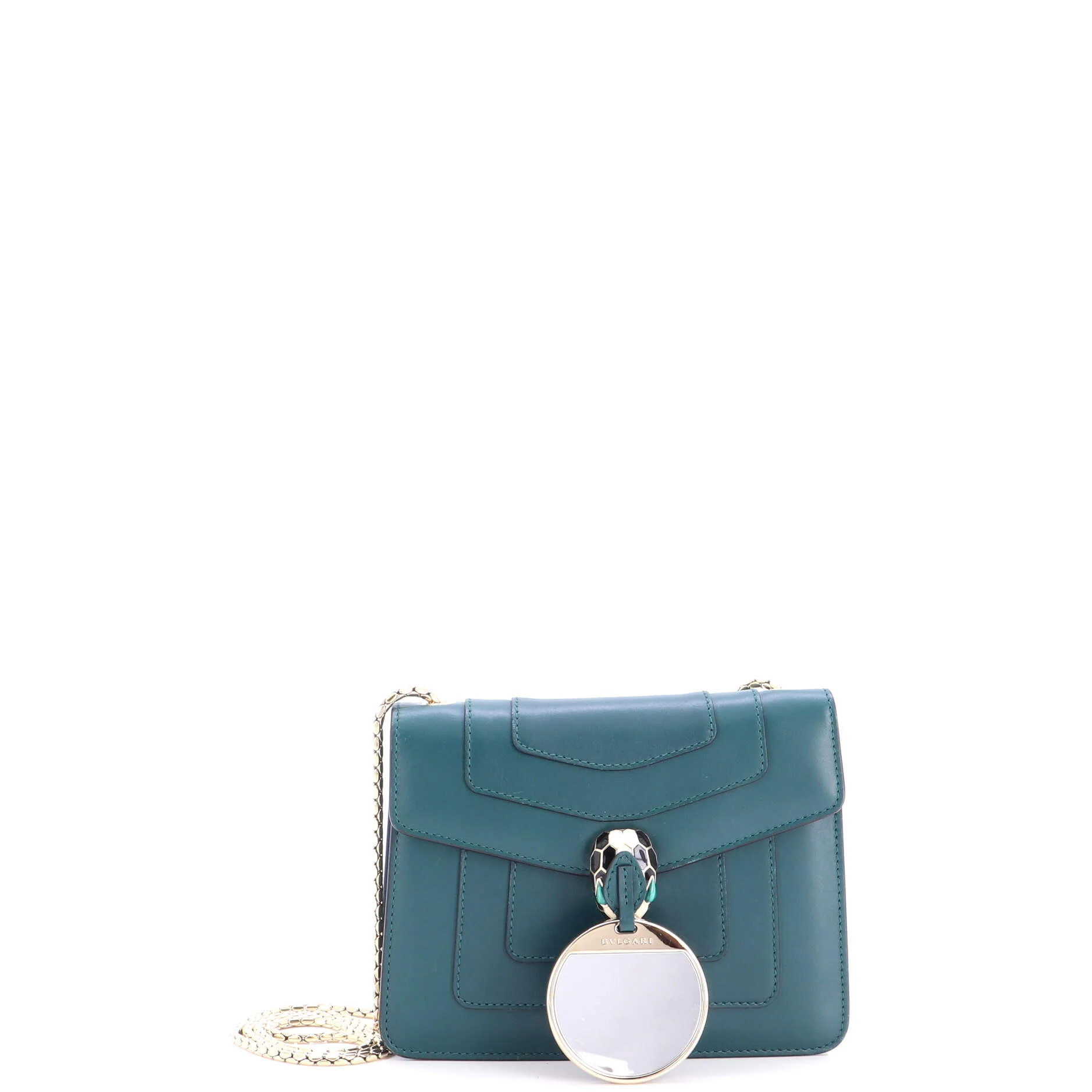 Serpenti Forever Square Shoulder Bag Leather Small - Image 2