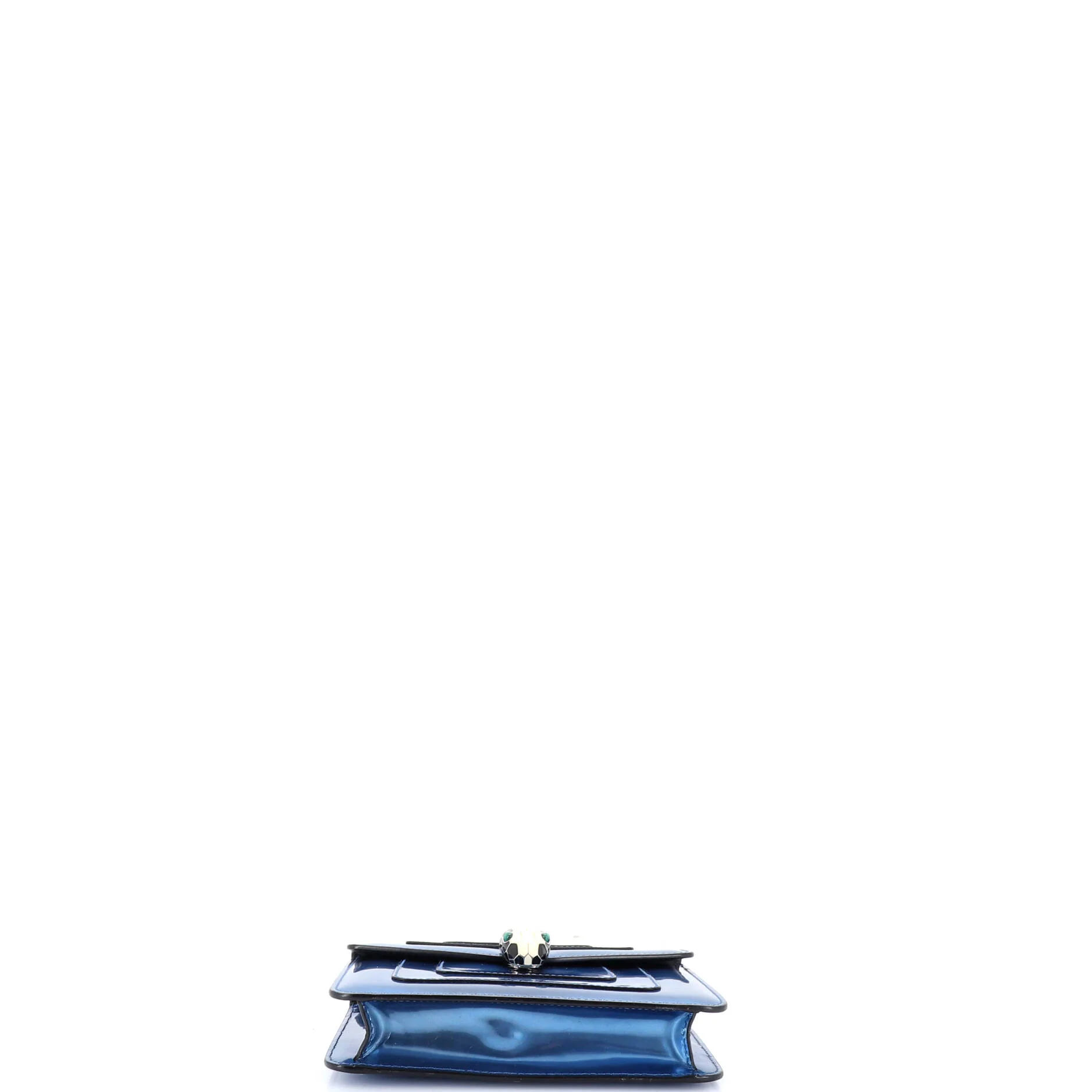 Serpenti Forever Square Shoulder Bag Metallic Leather Small - Image 5