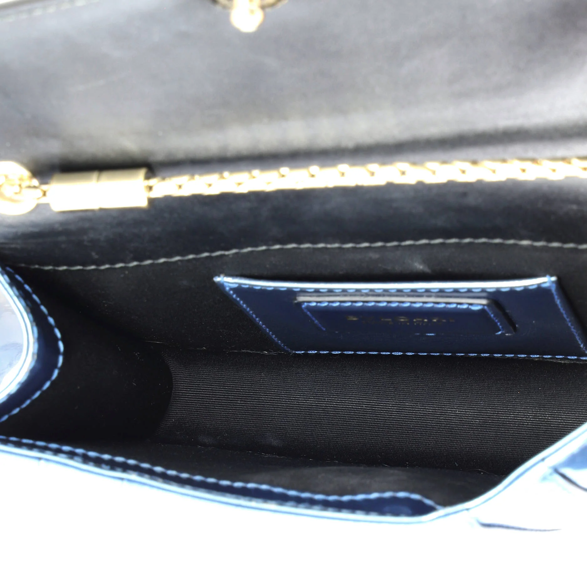 Serpenti Forever Square Shoulder Bag Metallic Leather Small - Image 6
