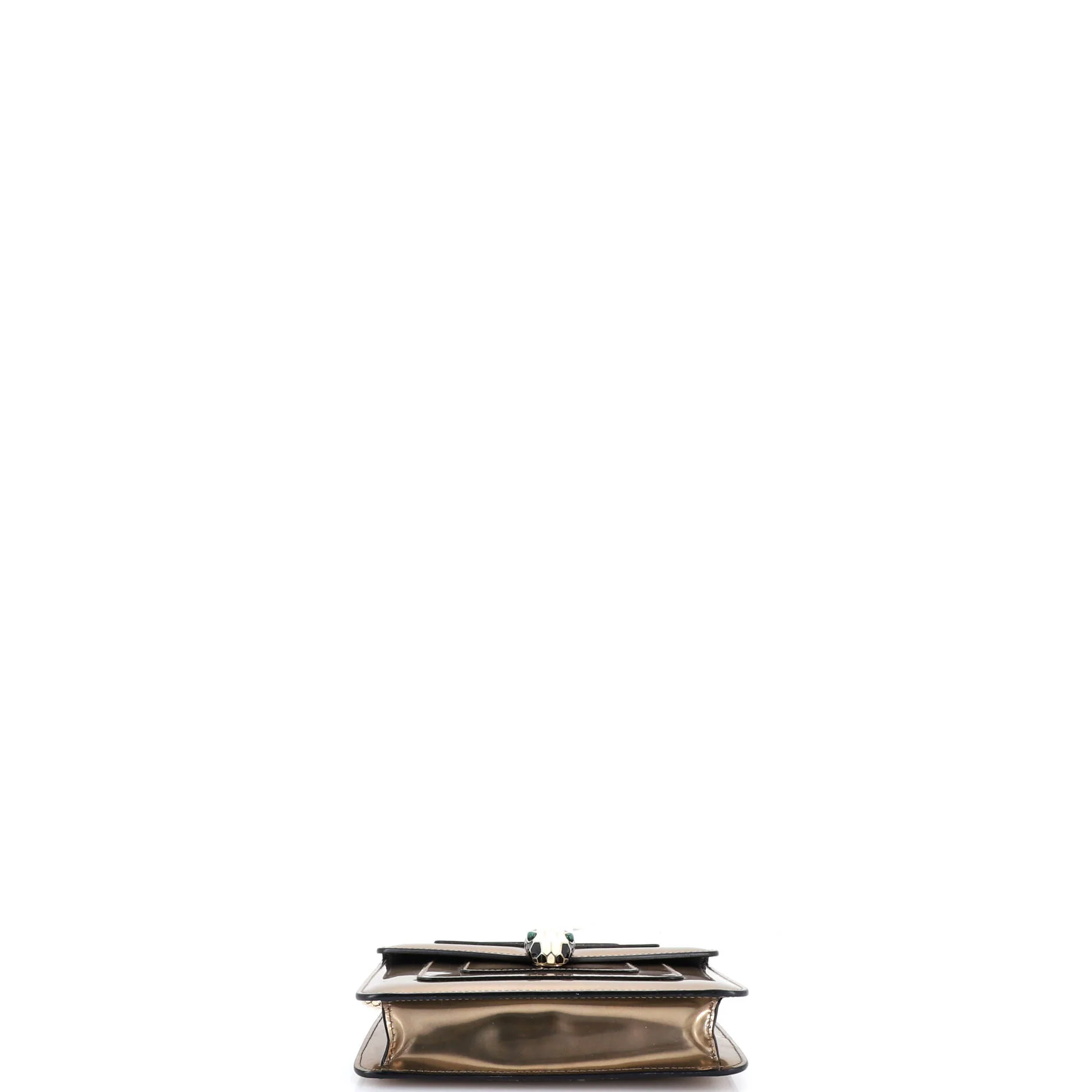 Serpenti Forever Square Shoulder Bag Metallic Leather Small - Image 5