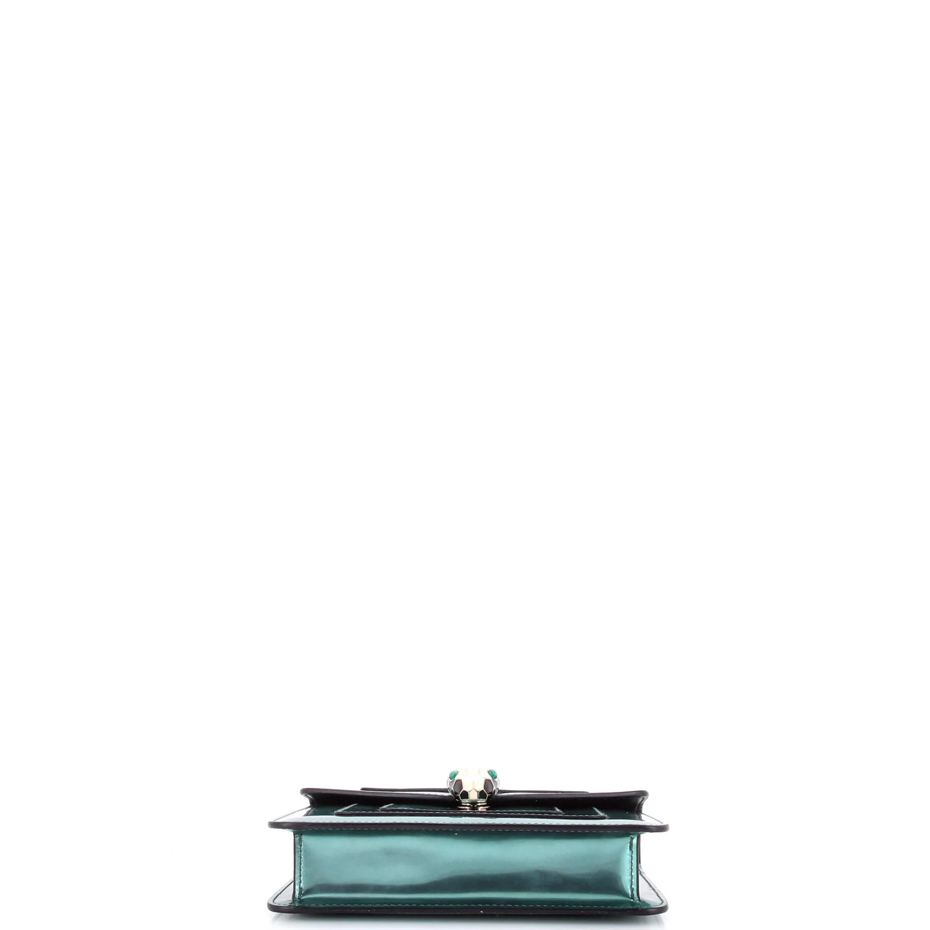 Serpenti Forever Square Shoulder Bag Metallic Leather Small - Image 4