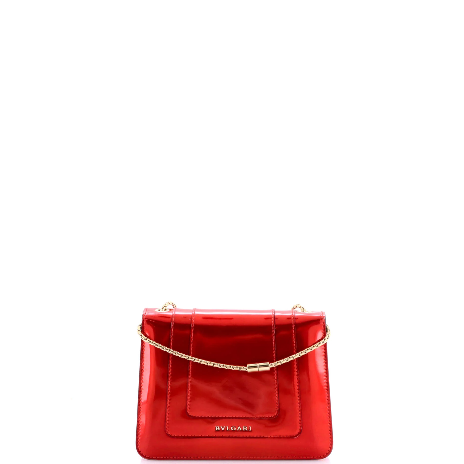 Serpenti Forever Square Shoulder Bag Metallic Leather Small - Image 4