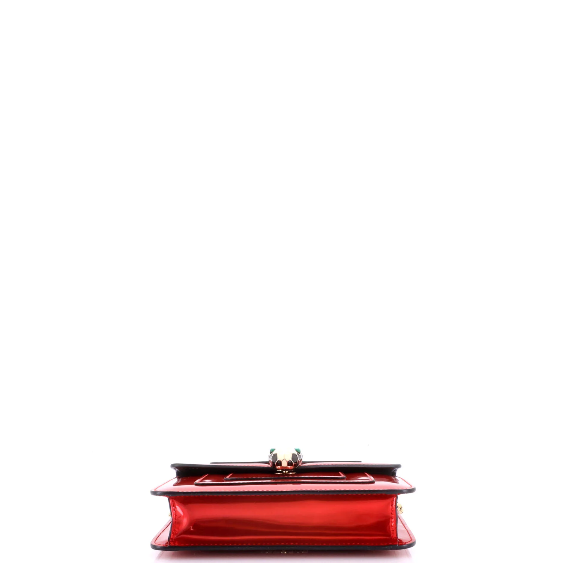 Serpenti Forever Square Shoulder Bag Metallic Leather Small - Image 5