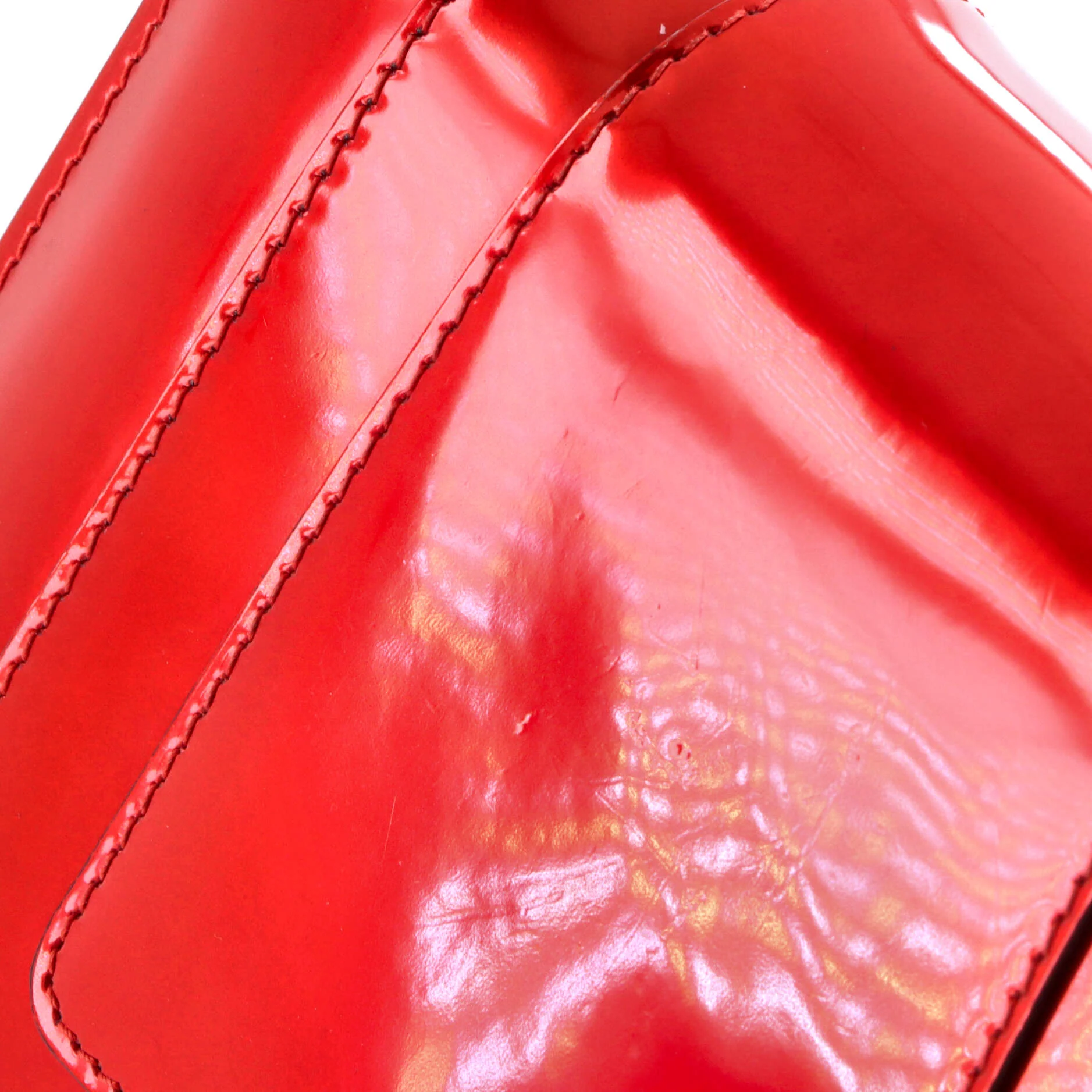 Serpenti Forever Square Shoulder Bag Metallic Leather Small - Image 7