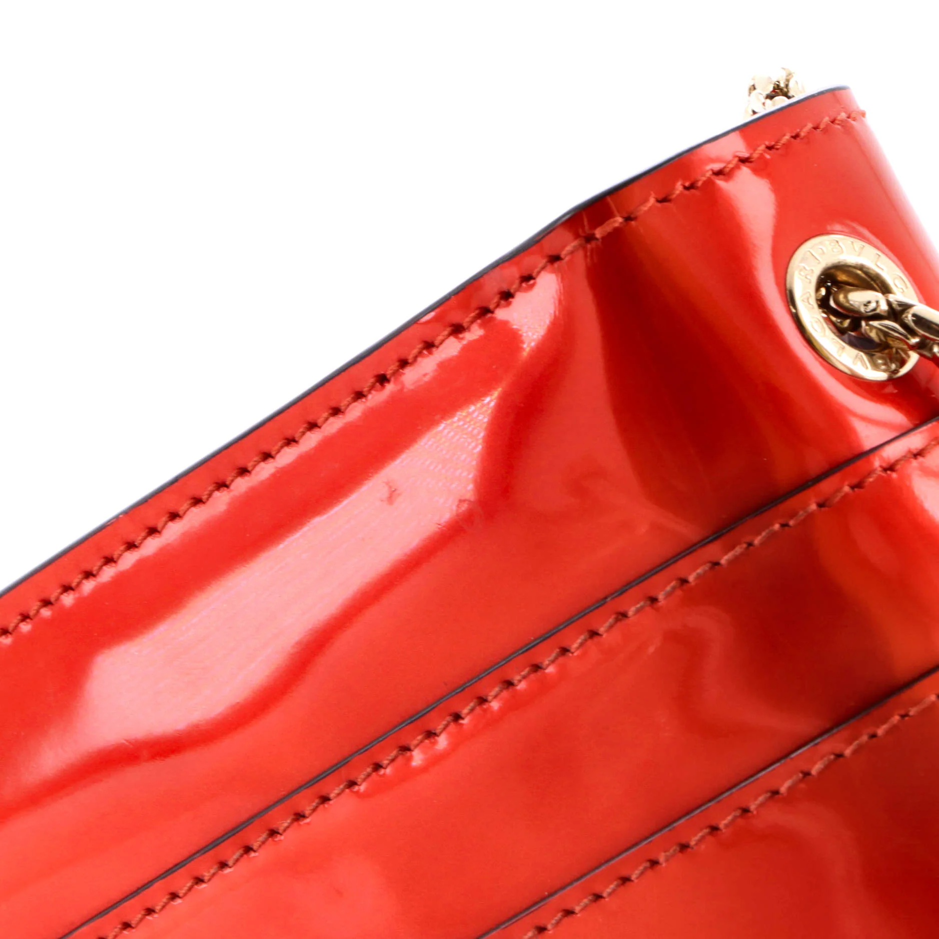 Serpenti Forever Square Shoulder Bag Metallic Leather Small - Image 6