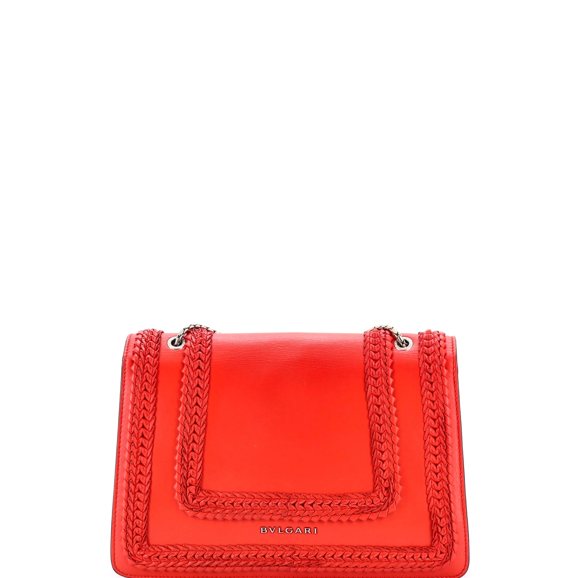 Serpenti Forever Square Shoulder Bag Plisse Leather Medium - Image 3