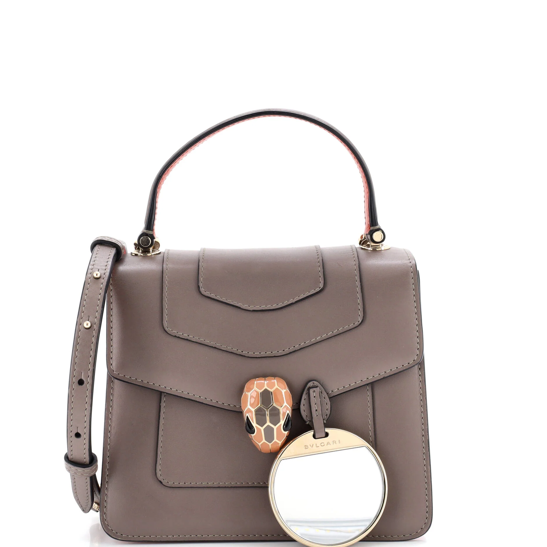 Serpenti Forever Top Handle Bag Leather Small - Image 2