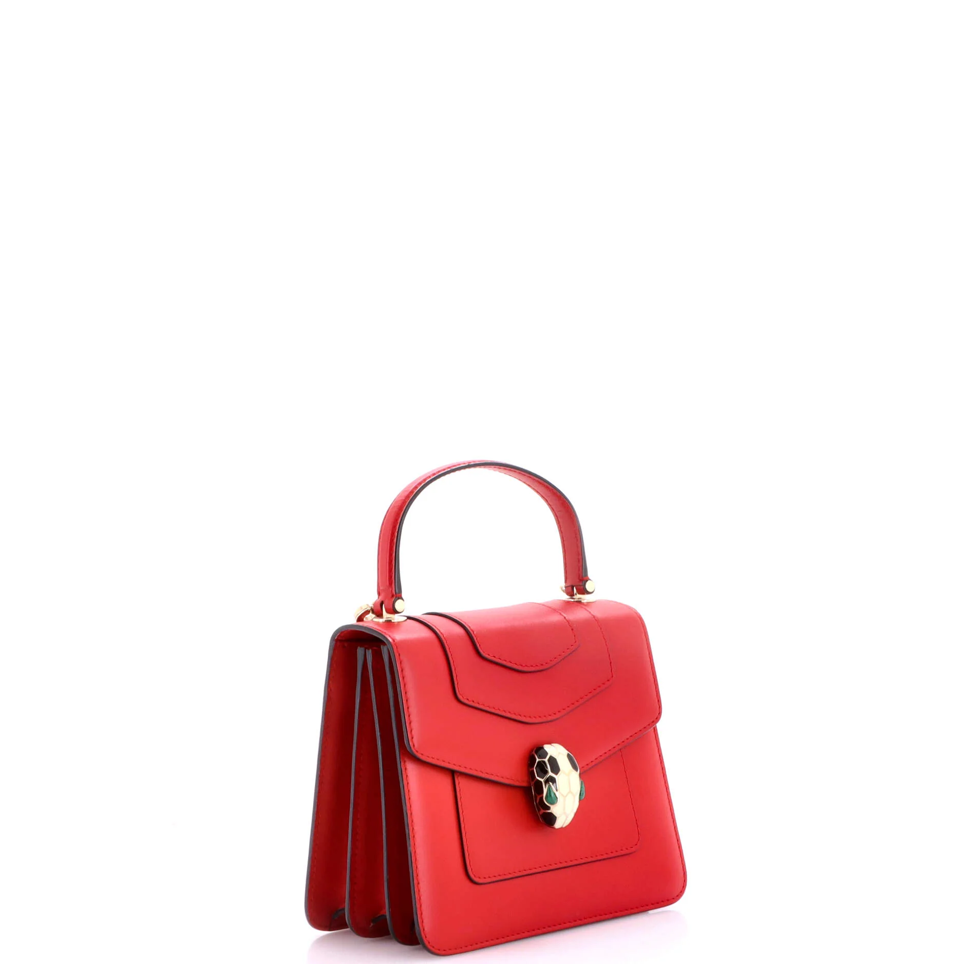 Serpenti Forever Top Handle Bag Leather Small - Image 2
