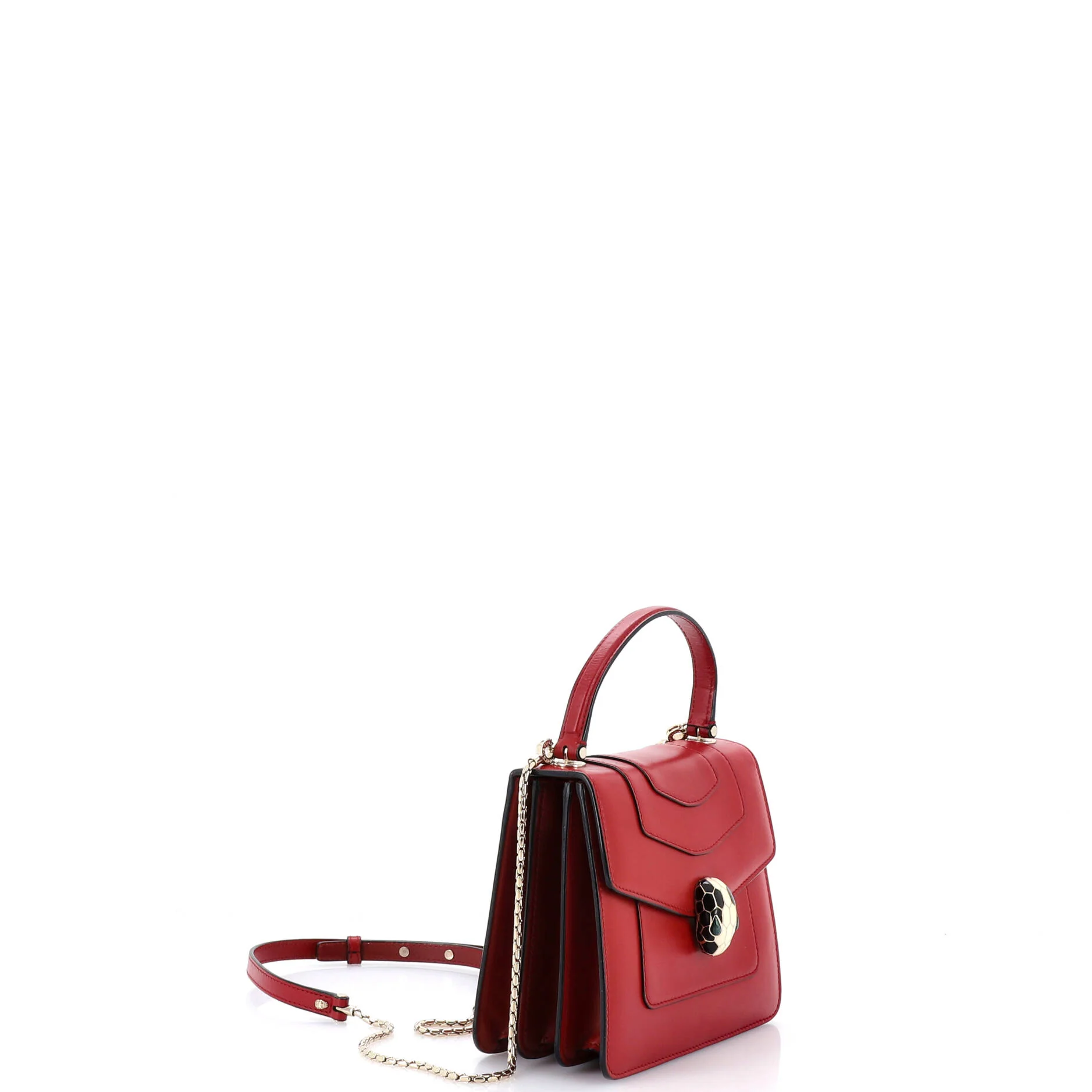 Serpenti Forever Top Handle Bag Leather Small - Image 2