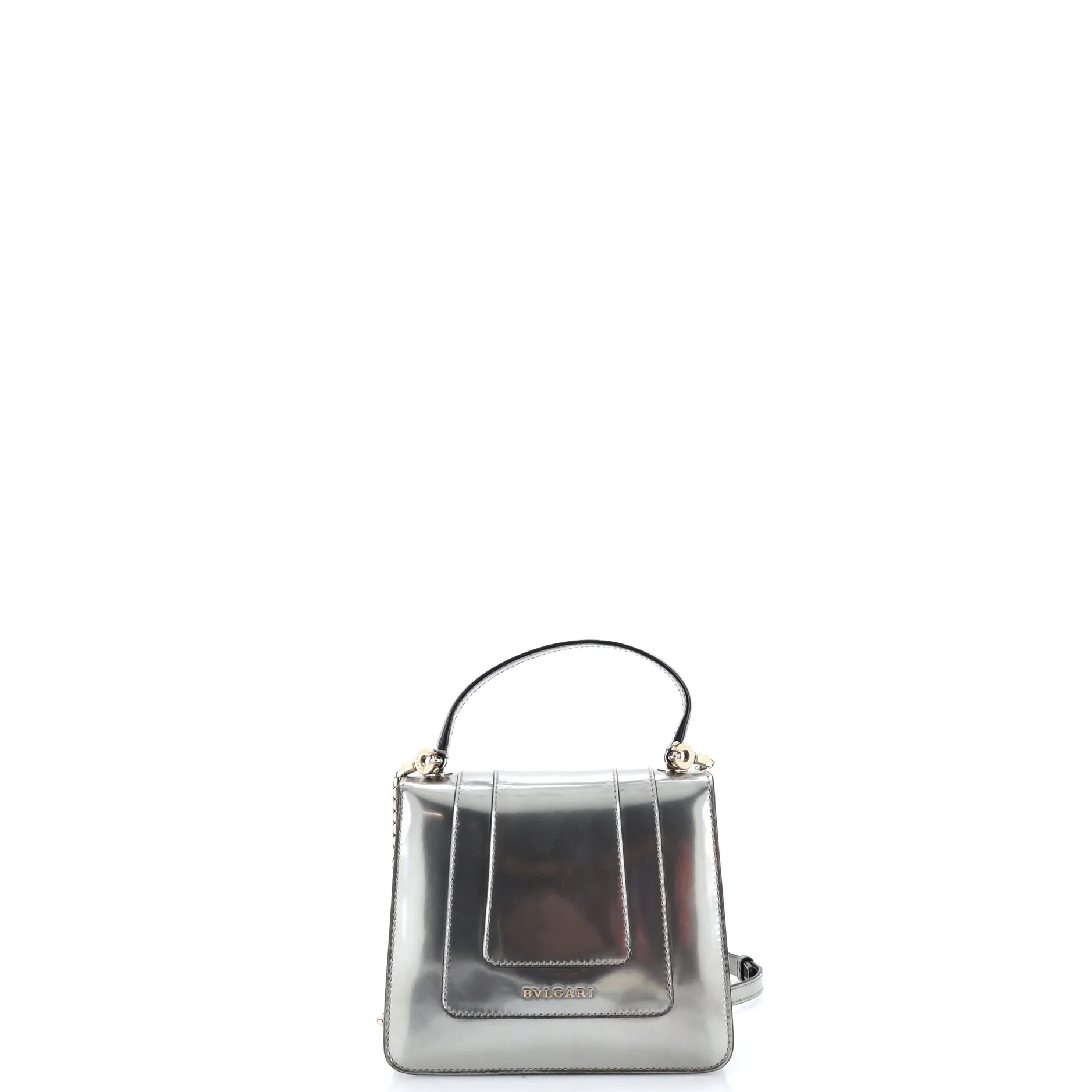 Serpenti Forever Top Handle Bag Patent Small - Image 3