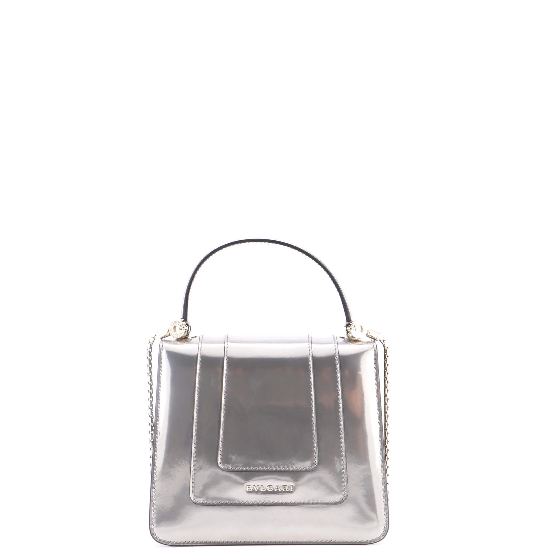 Serpenti Top Handle Bag Patent Small - Image 3