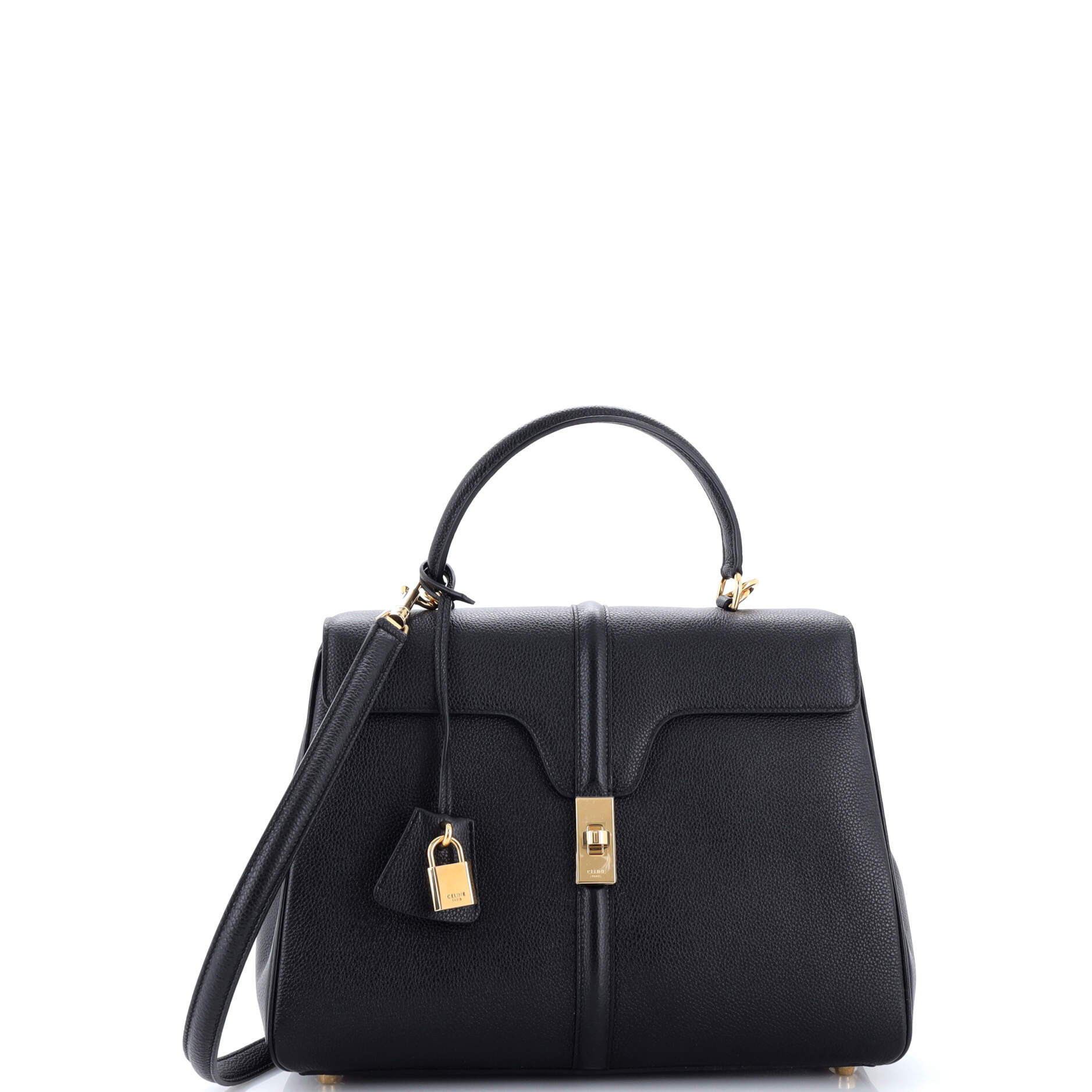 16 Top Handle Bag Grained Calfskin Medium