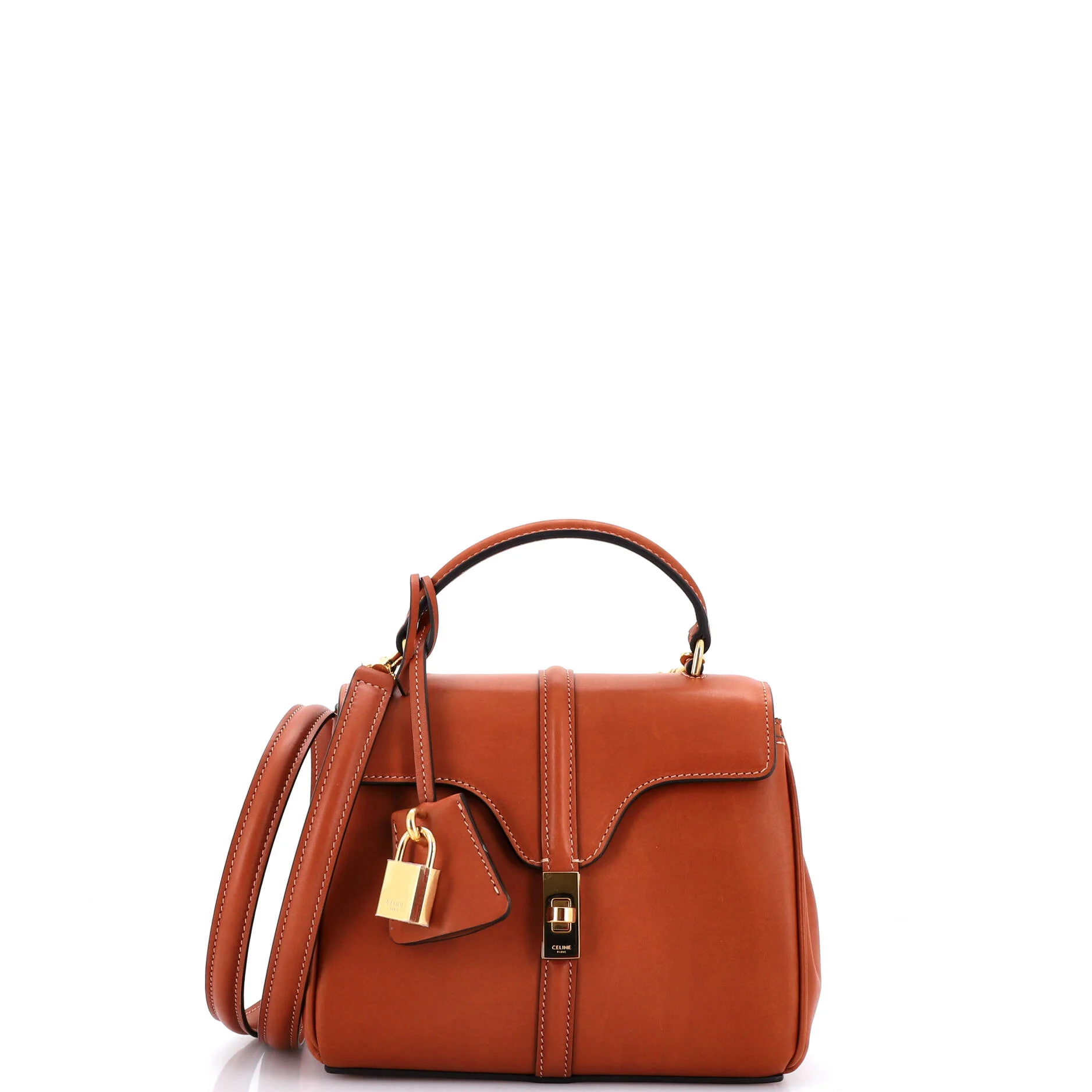 16 Top Handle Bag Smooth Calfskin Mini
