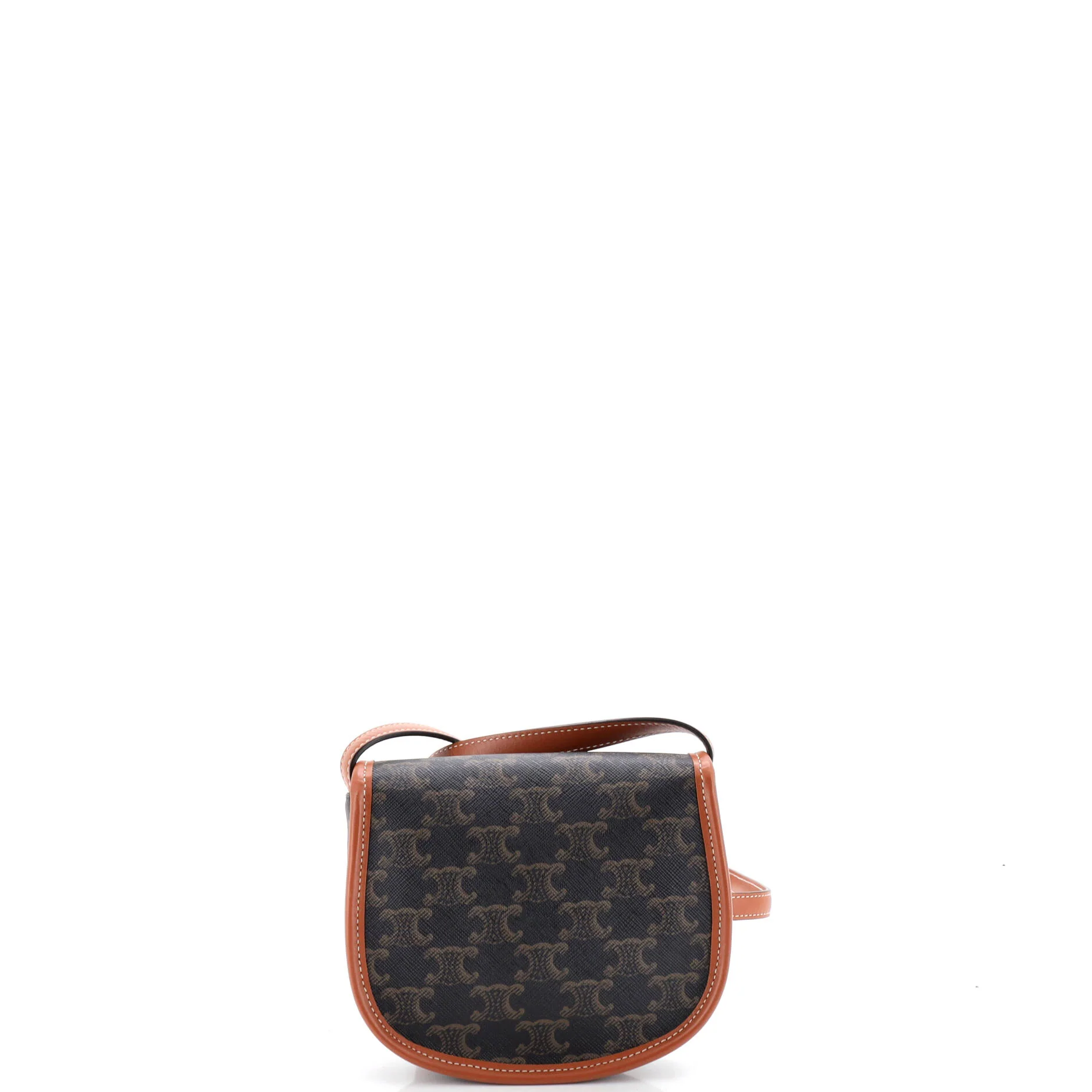 Besace Flap Bag Triomphe Coated Canvas Mini - Image 3