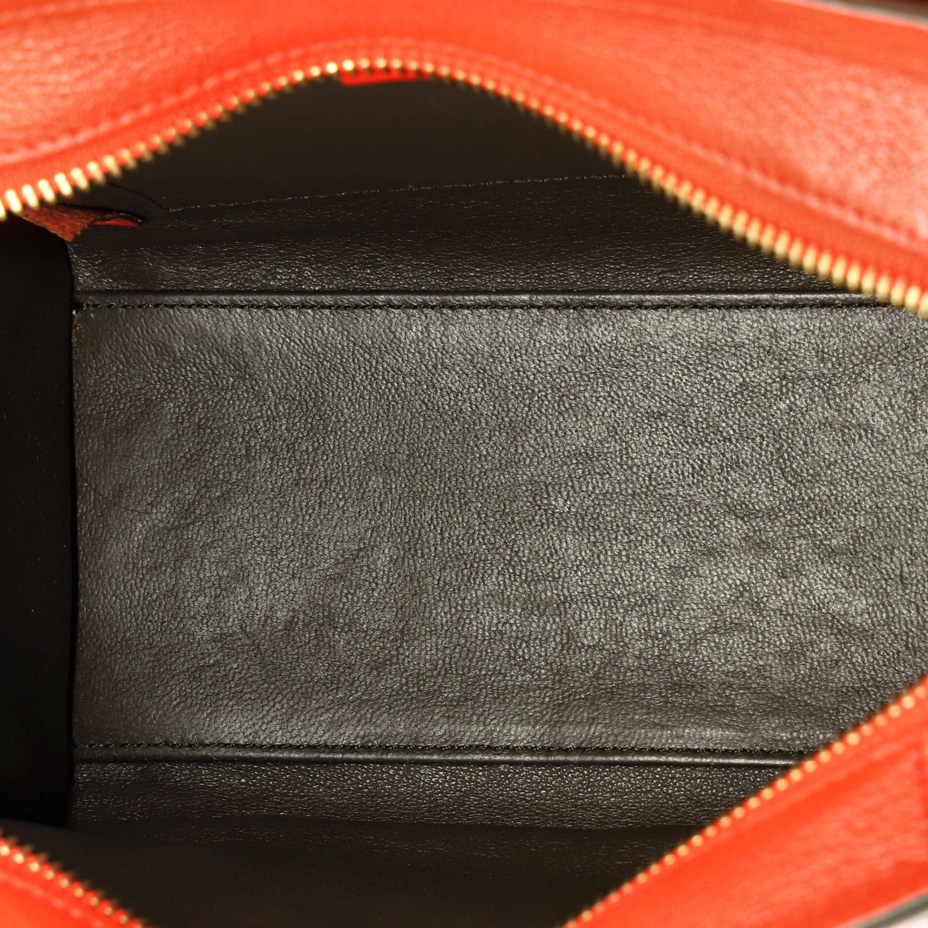 Bicolor Luggage Bag Grainy Leather Nano - Image 5