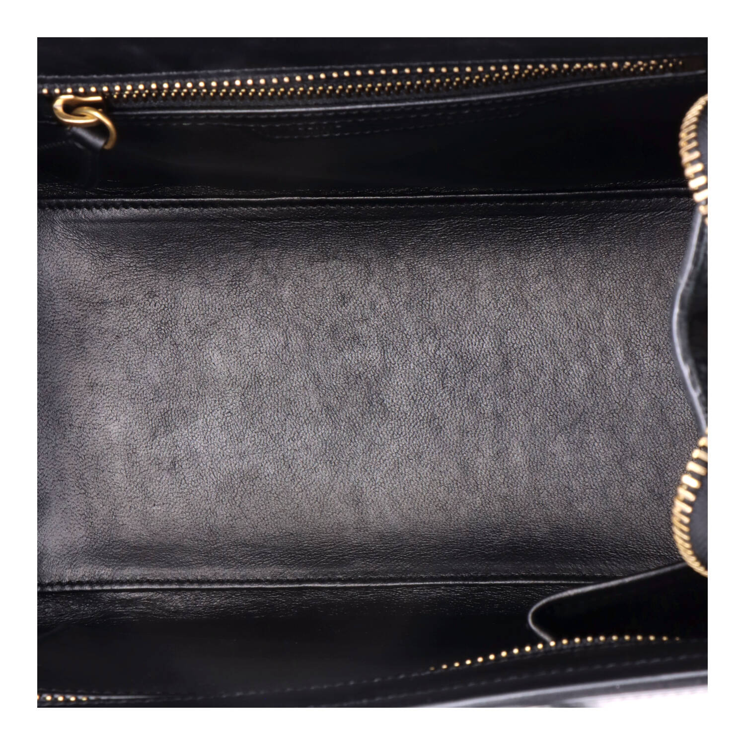 Bicolor Luggage Bag Leather Micro - Image 5