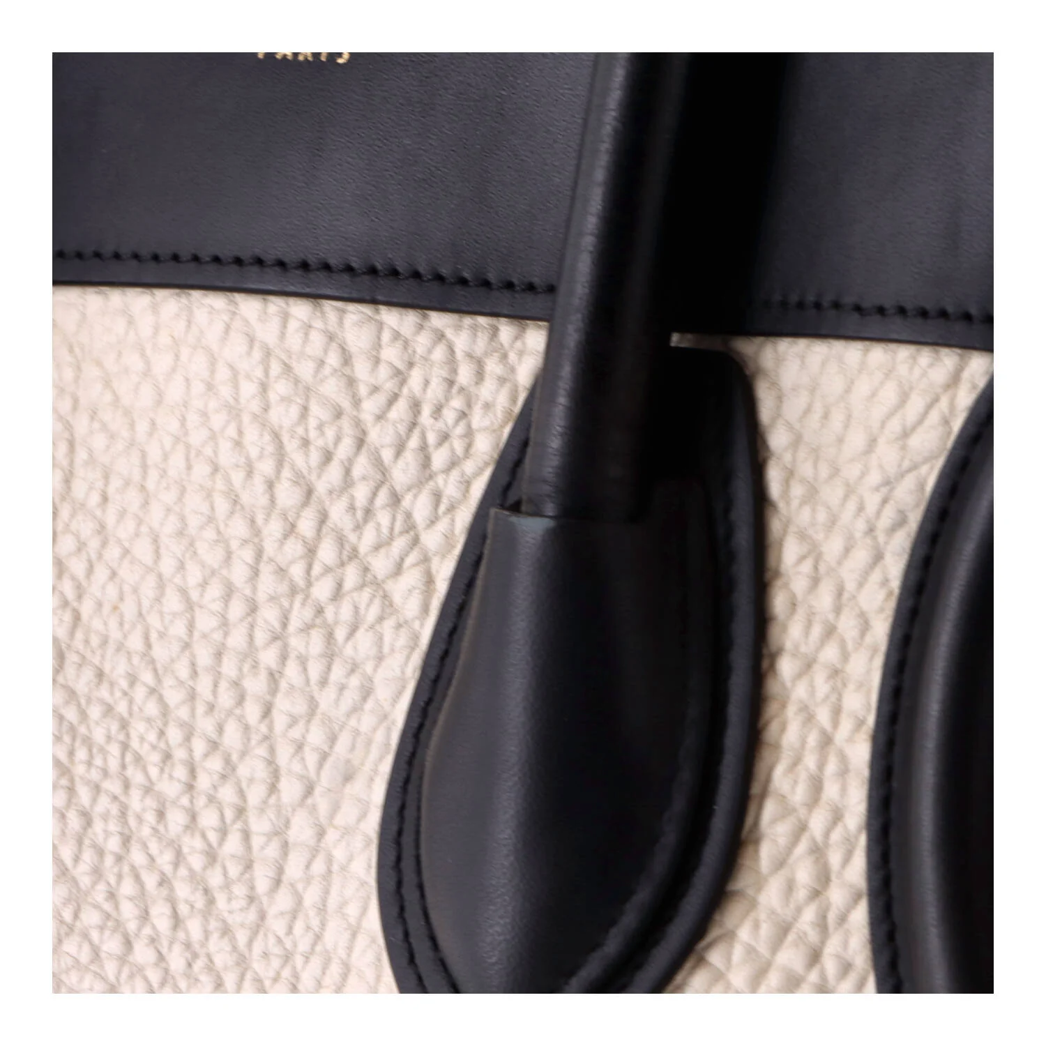 Bicolor Luggage Bag Leather Micro - Image 6