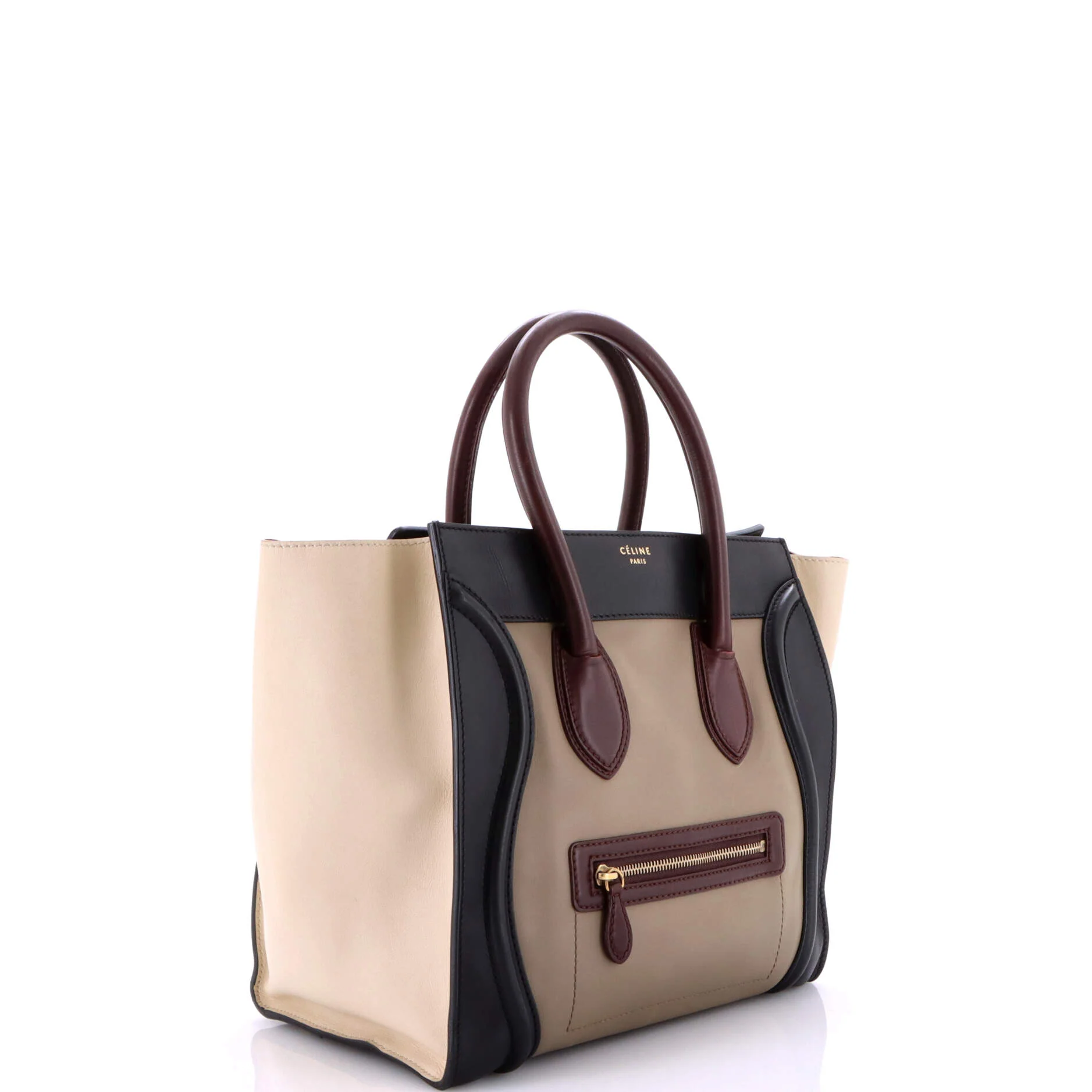 Bicolor Luggage Bag Leather Mini - Image 2