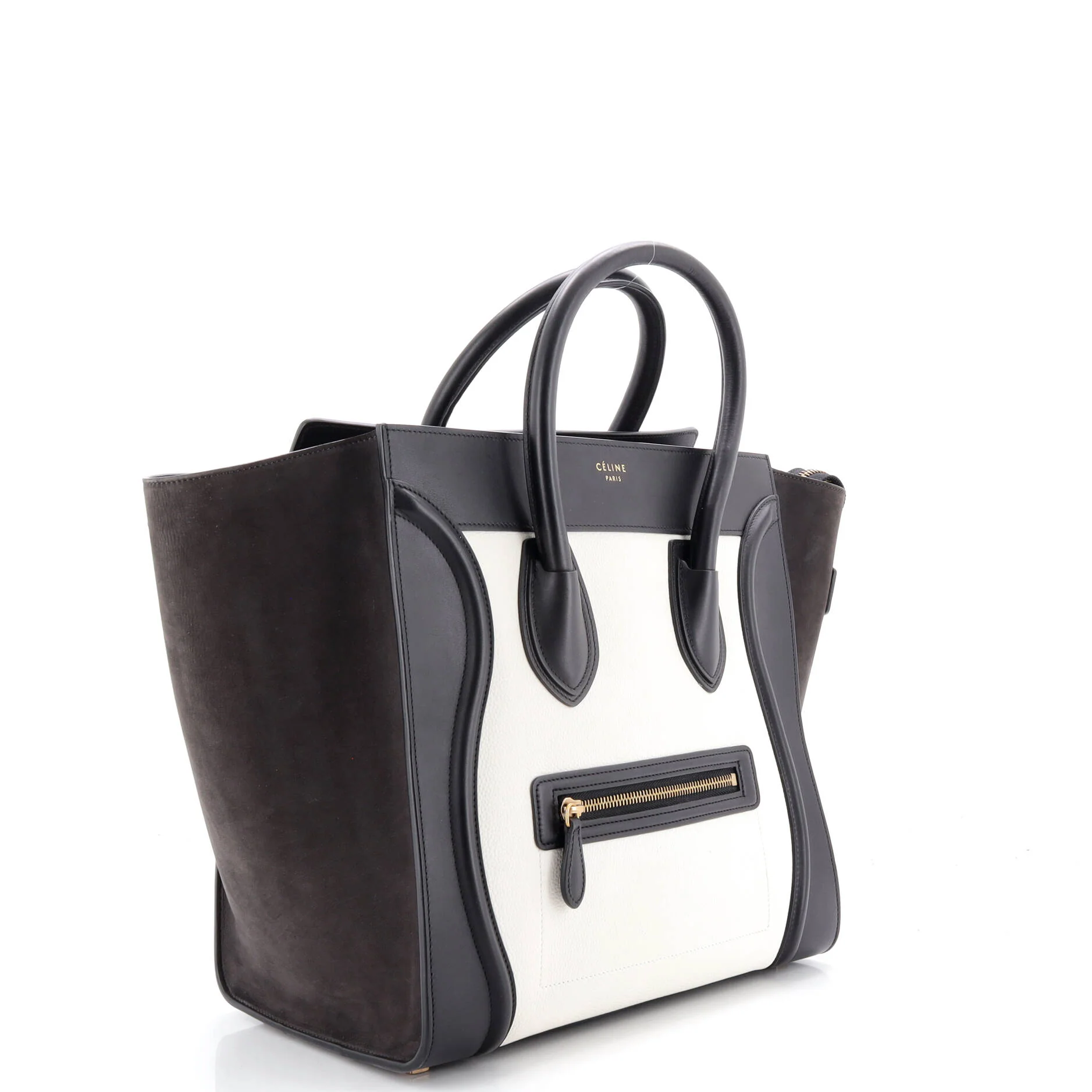 Bicolor Luggage Bag Leather Mini - Image 2