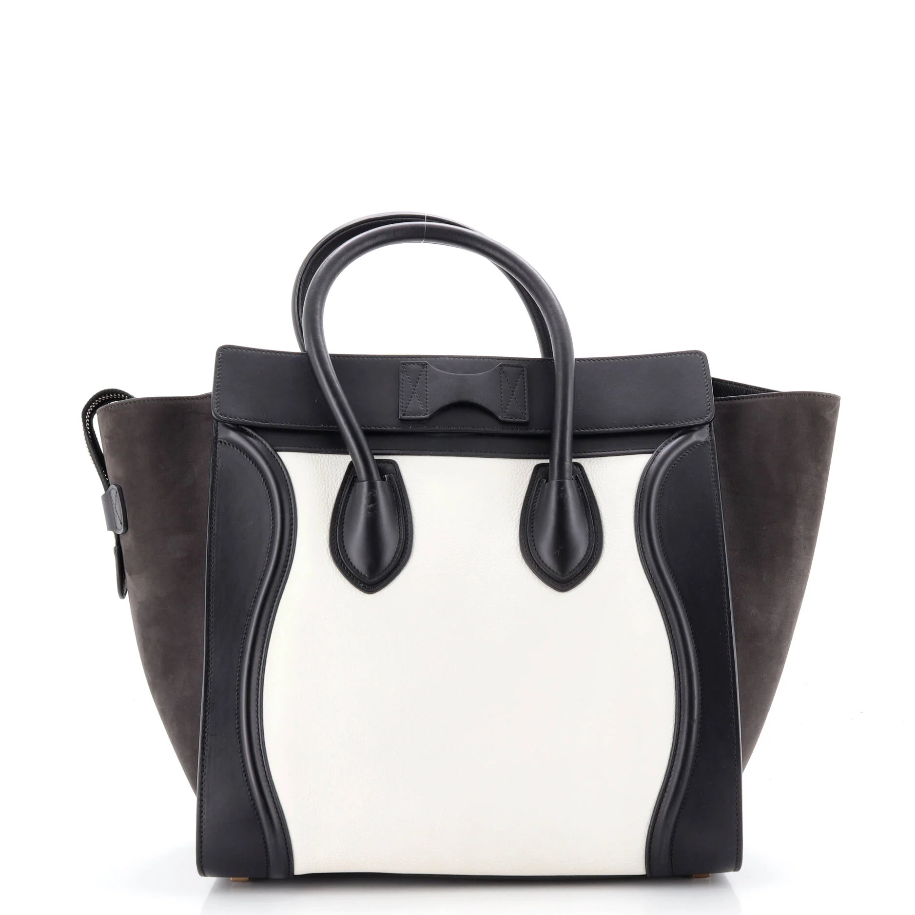 Bicolor Luggage Bag Leather Mini - Image 3