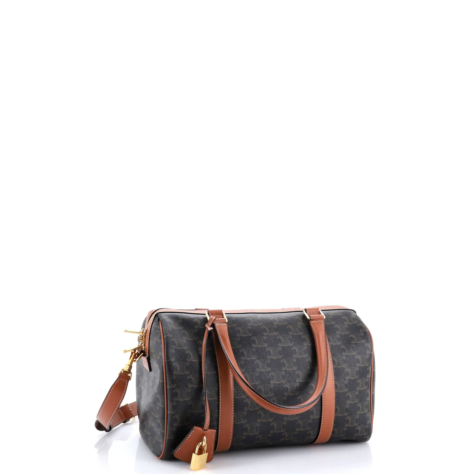 Boston Bag Triomphe Coated Canvas Large - Image 2