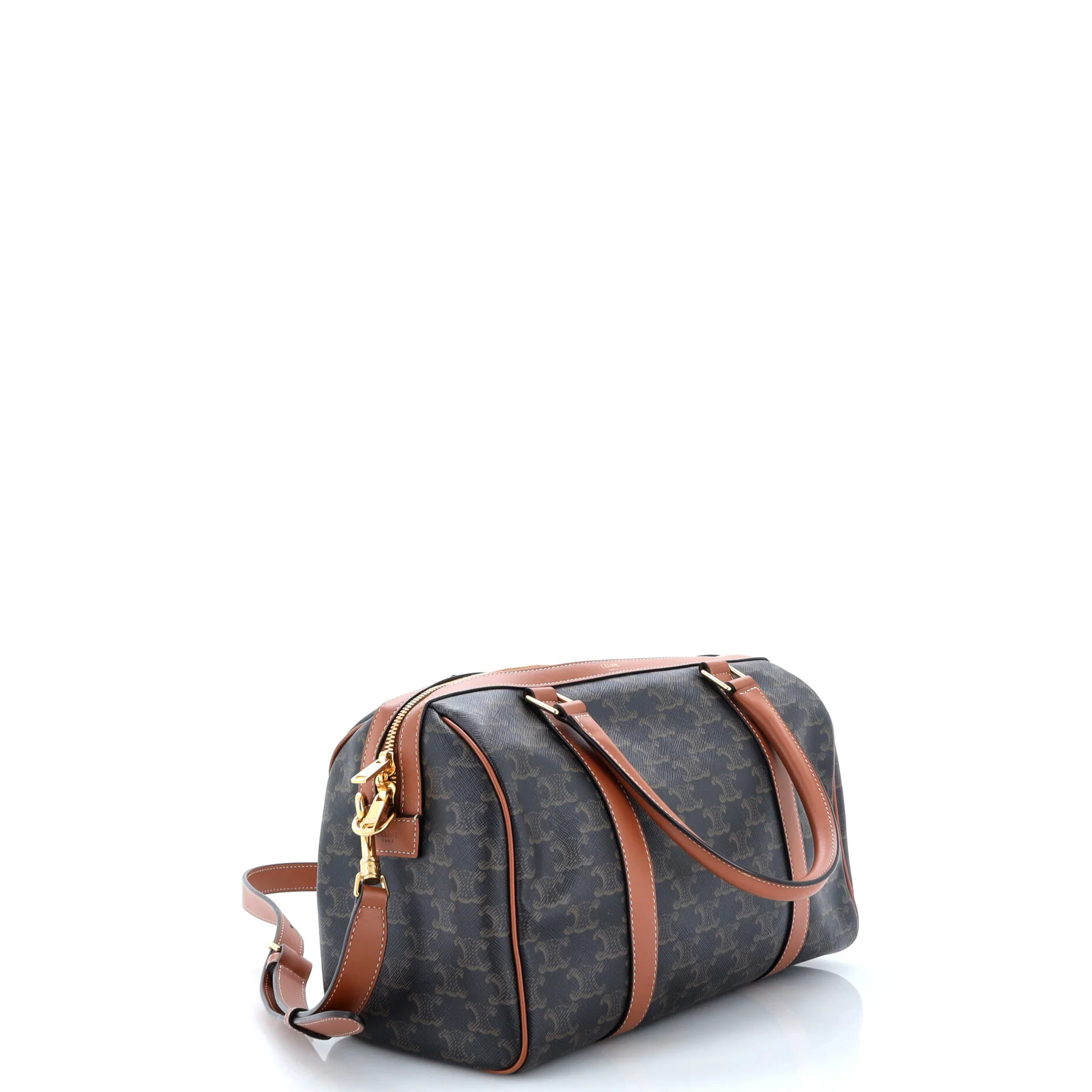 Boston Bag Triomphe Coated Canvas Medium - Image 2