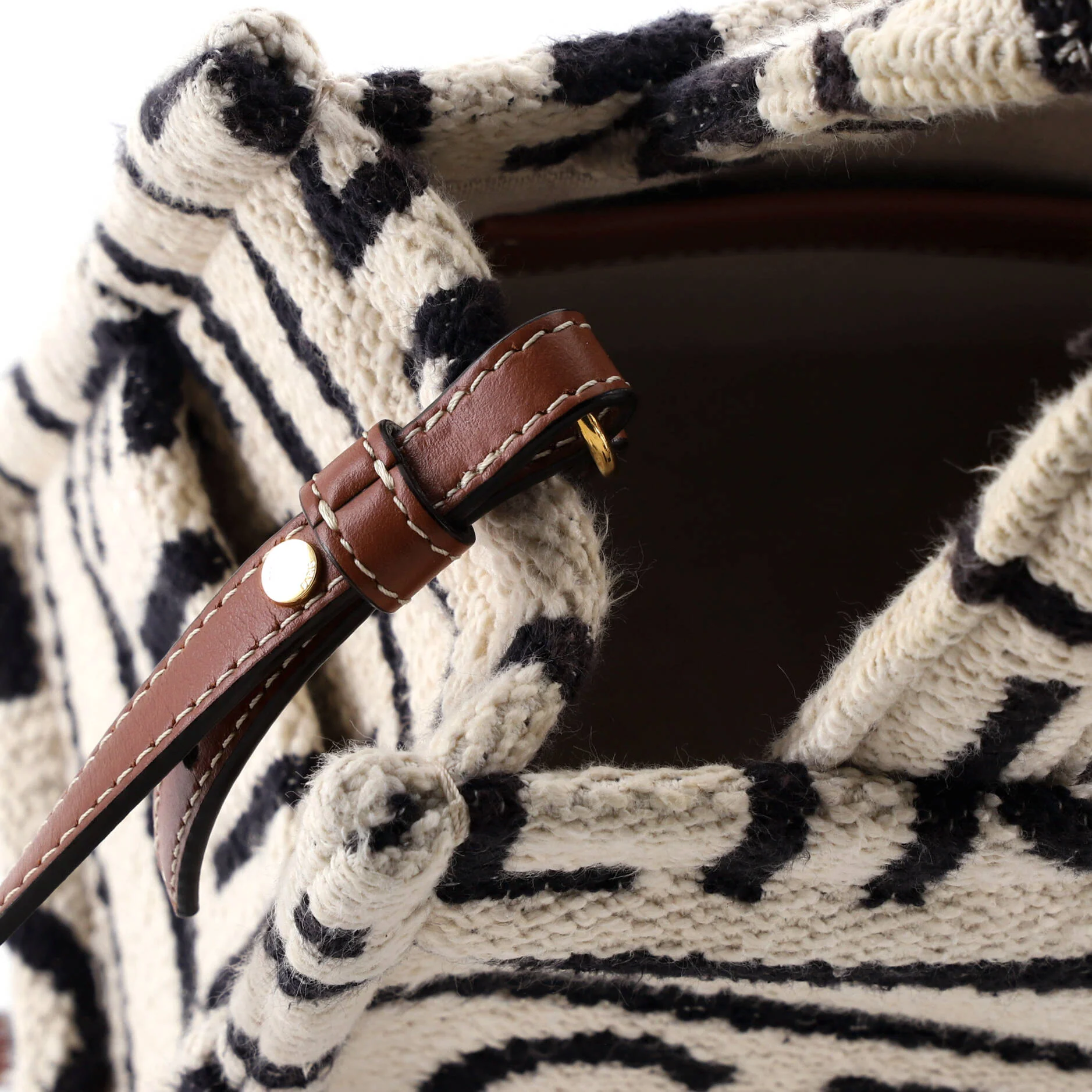 Cabas Thais Tote Logo All Over Textile Small - Image 7
