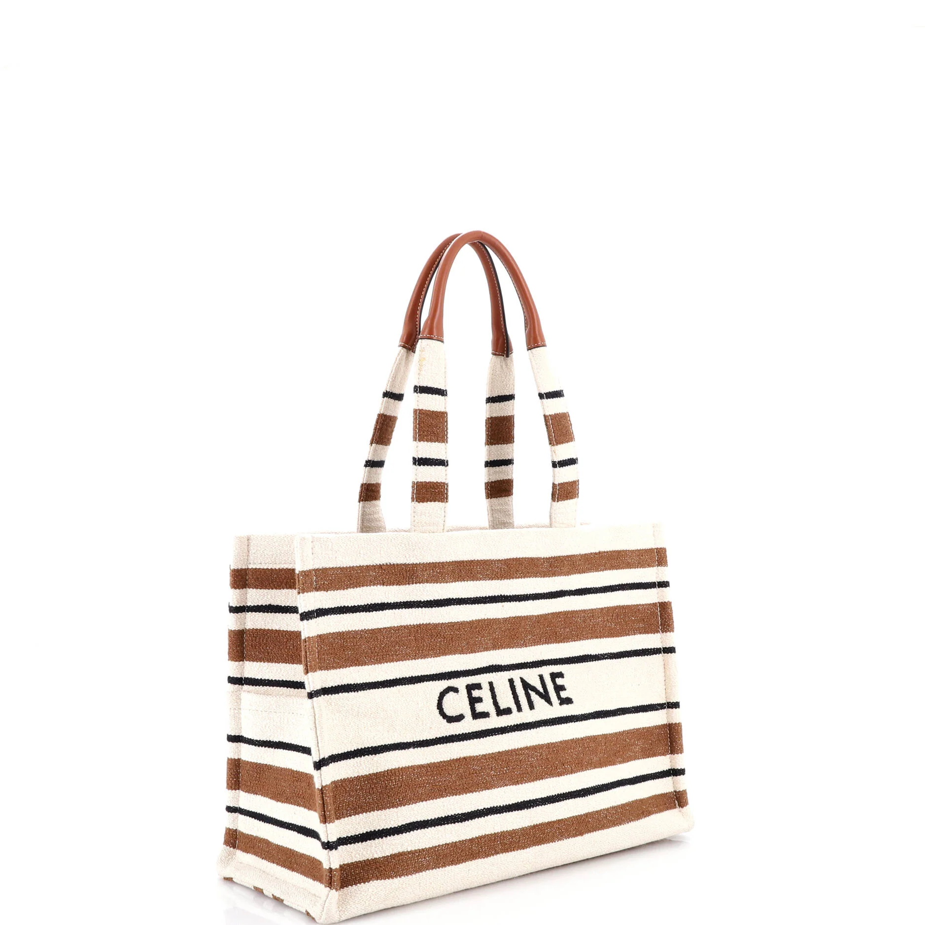 Cabas Thais Tote Striped Jacquard Textile Large - Image 2