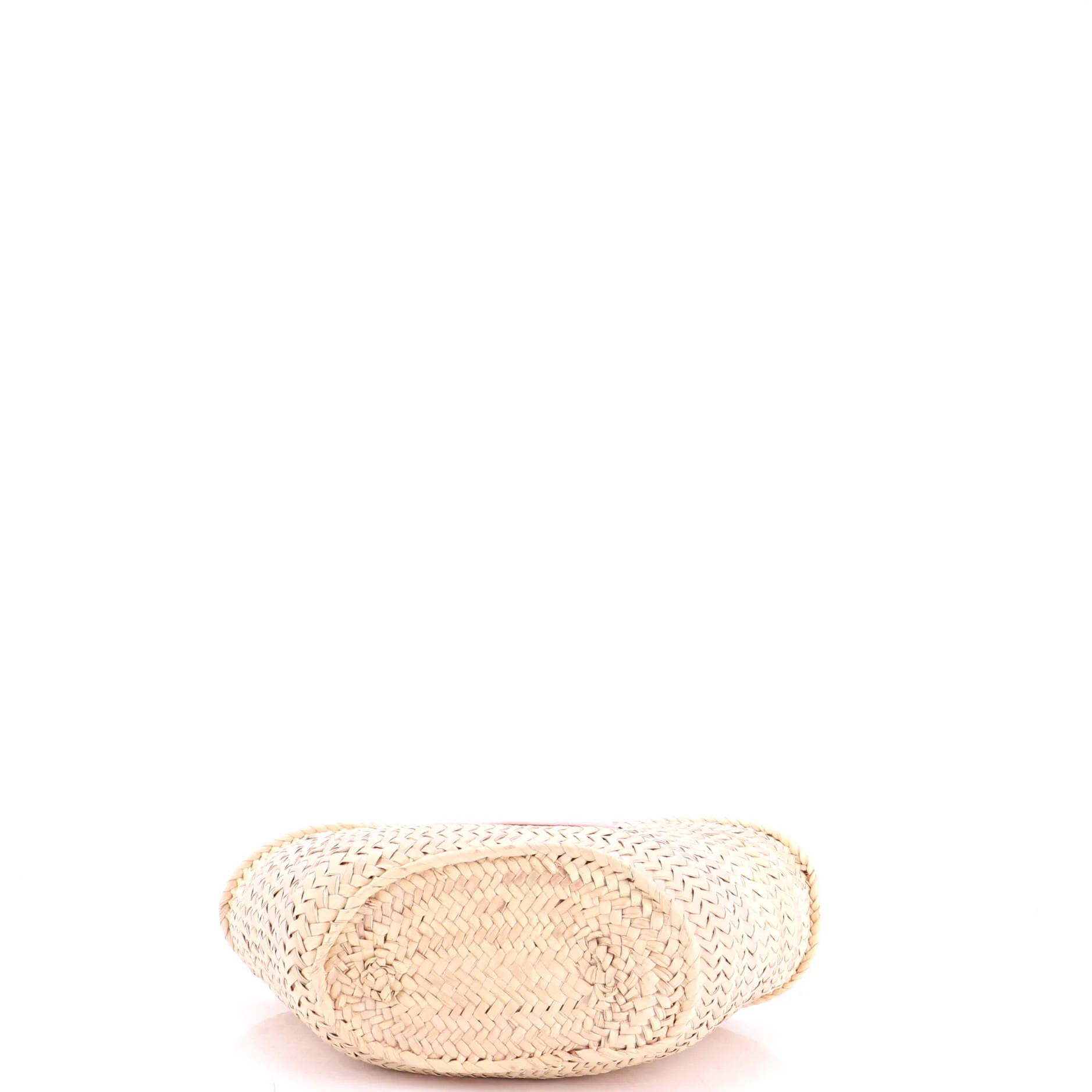 Classic Panier Basket Tote Raffia and Leather Teen - Image 4