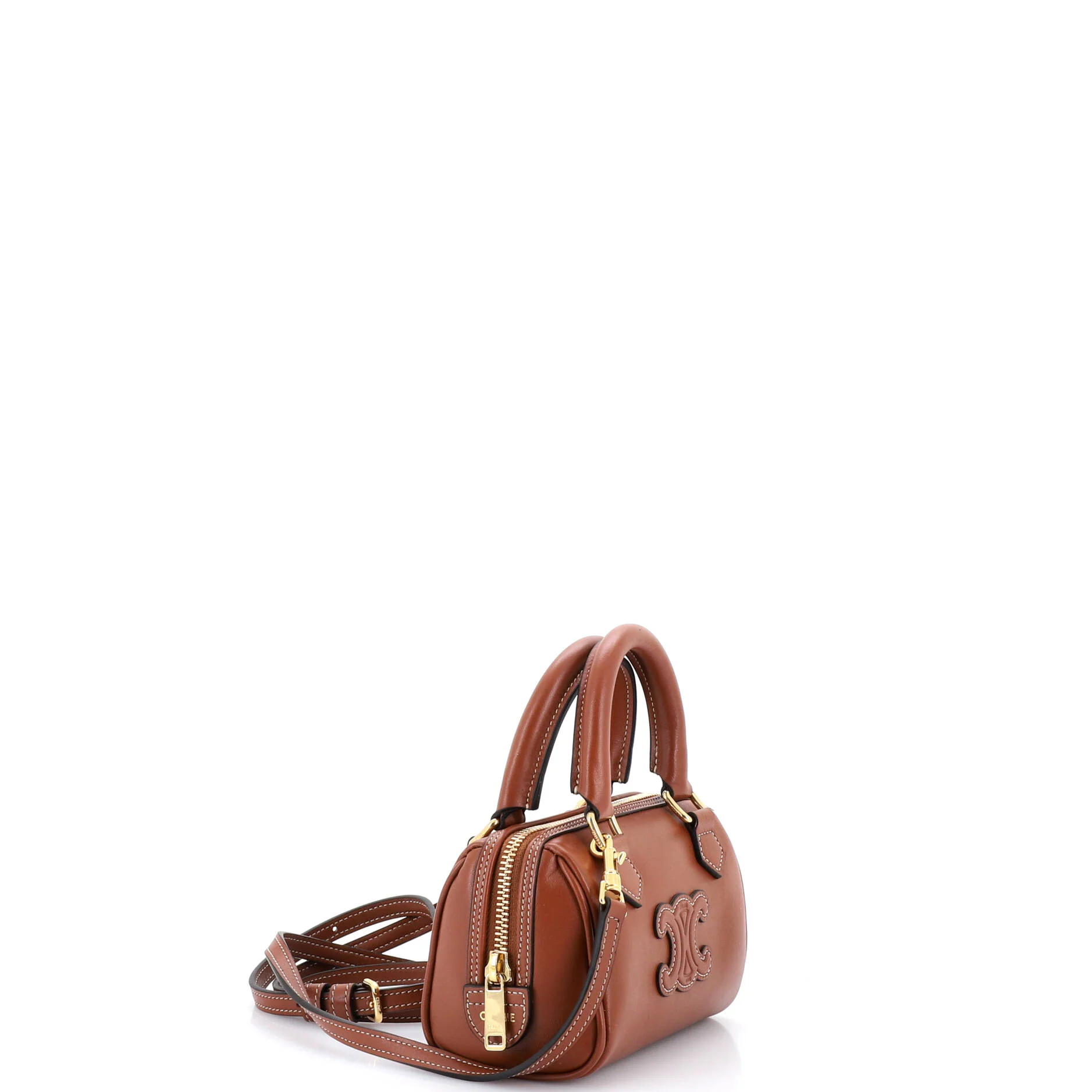 Cuir Triomphe Boston Bag Leather Mini - Image 2