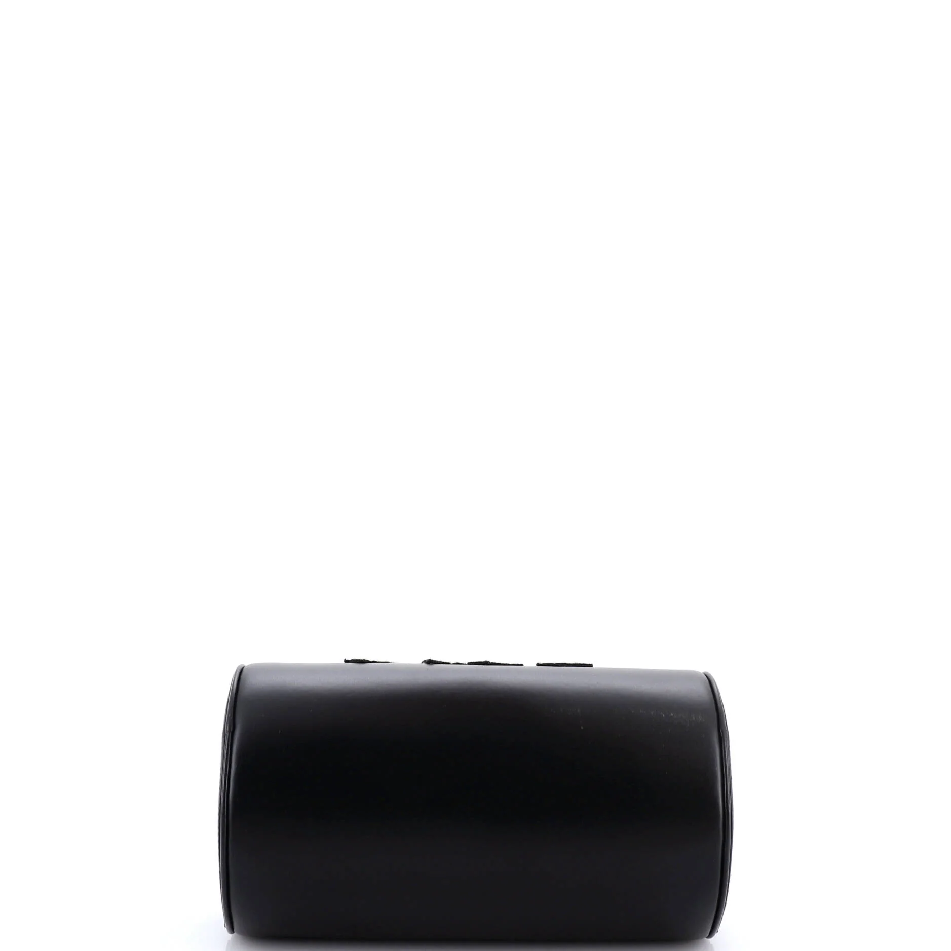 Cylinder Shoulder Bag Leather with Applique - Image 4