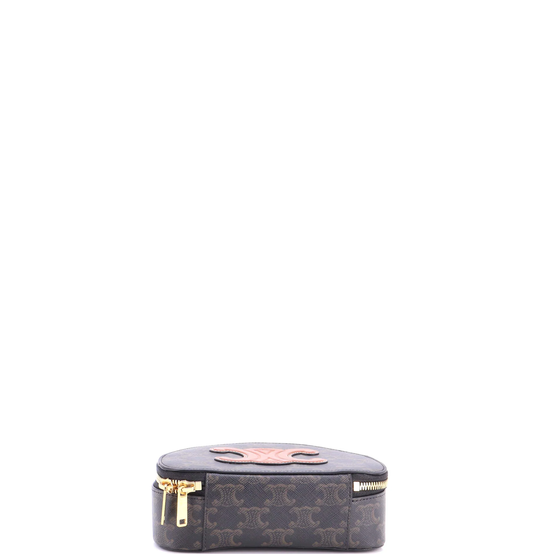 Half Moon Case Triomphe Coated Canvas with Leather - Image 4