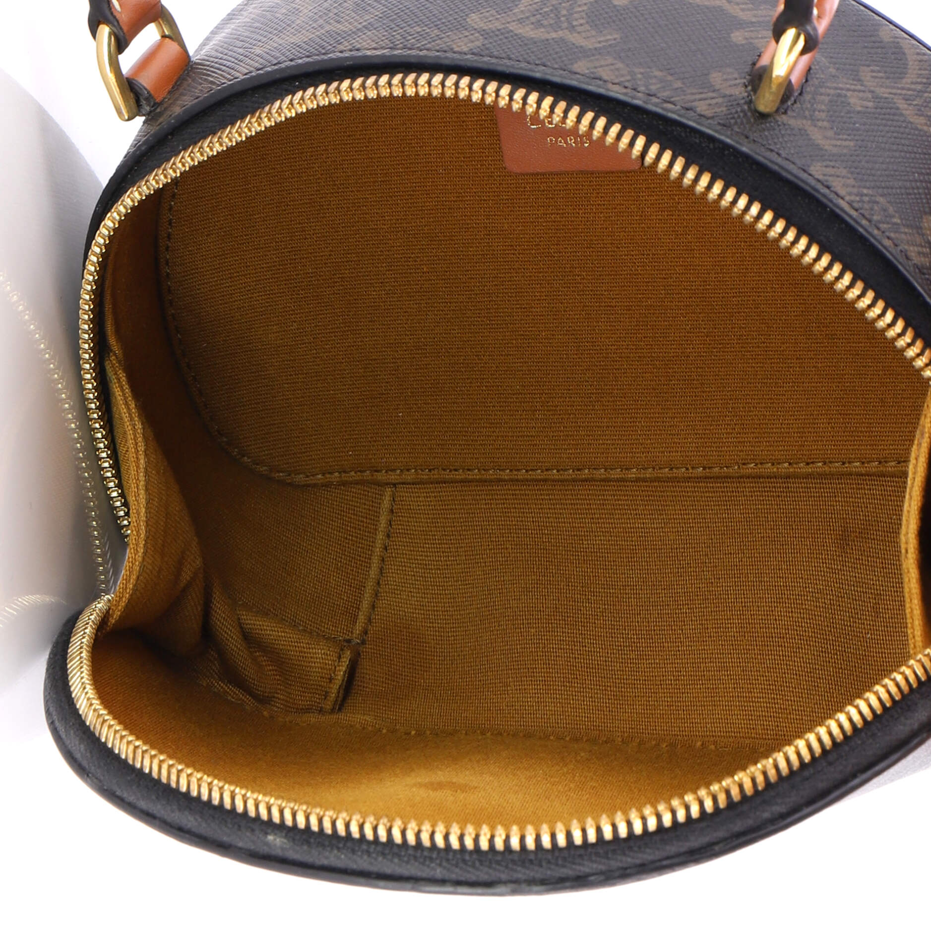 Half Moon Case Triomphe Coated Canvas with Leather - Image 5
