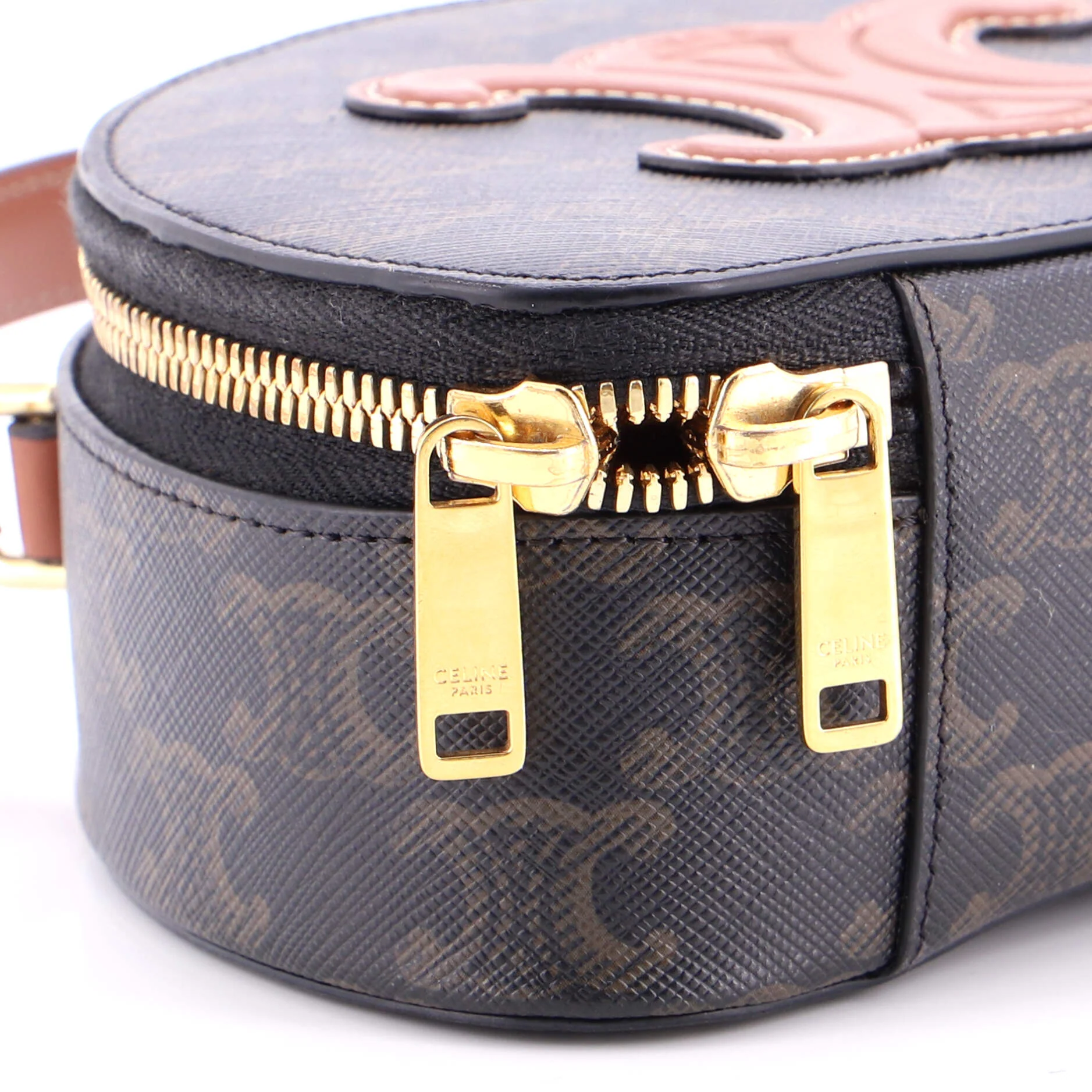 Half Moon Case Triomphe Coated Canvas with Leather - Image 6