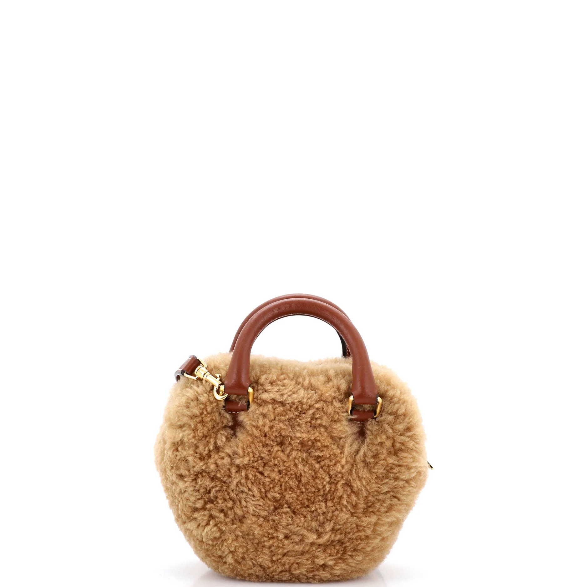 Heart Bag Shearling with Leather Medium - Image 3