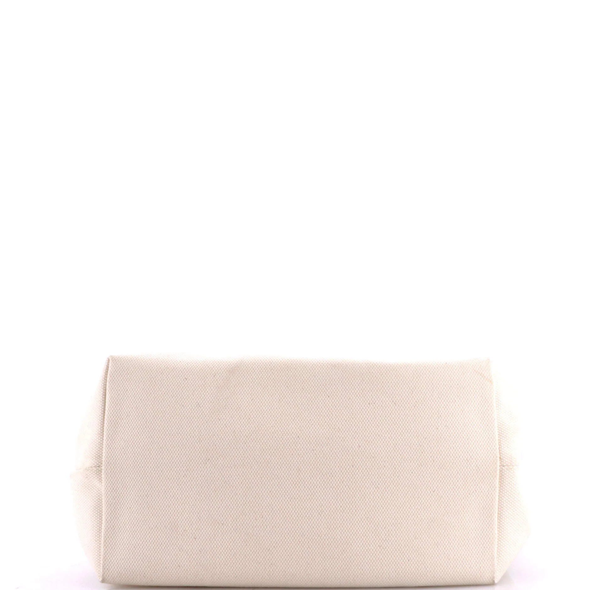 Horizontal Cabas Tote Canvas with Leather Small - Image 4