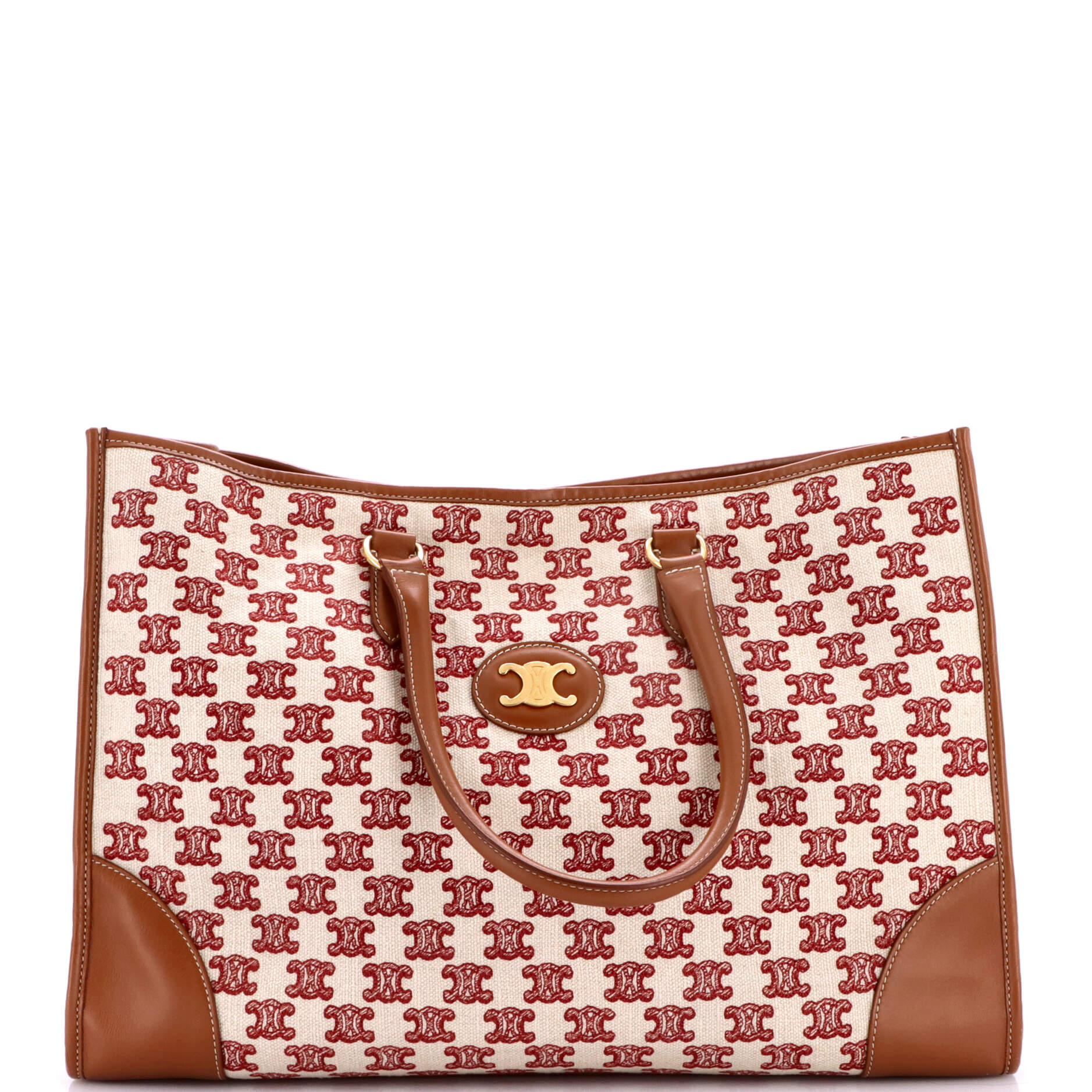 Horizontal Cabas Tote Triomphe Canvas