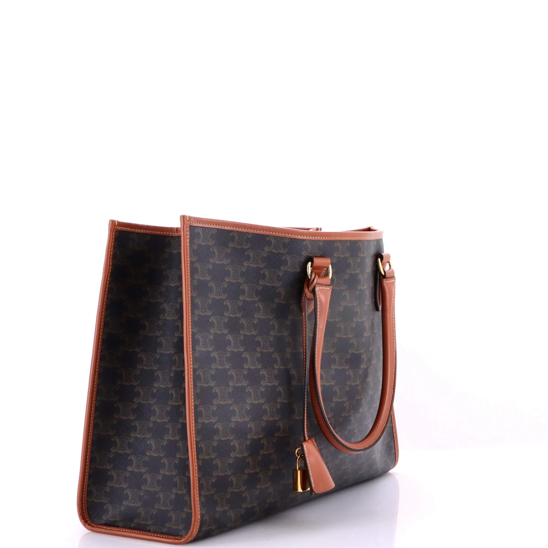 Horizontal Cabas Tote Triomphe Coated Canvas - Image 2