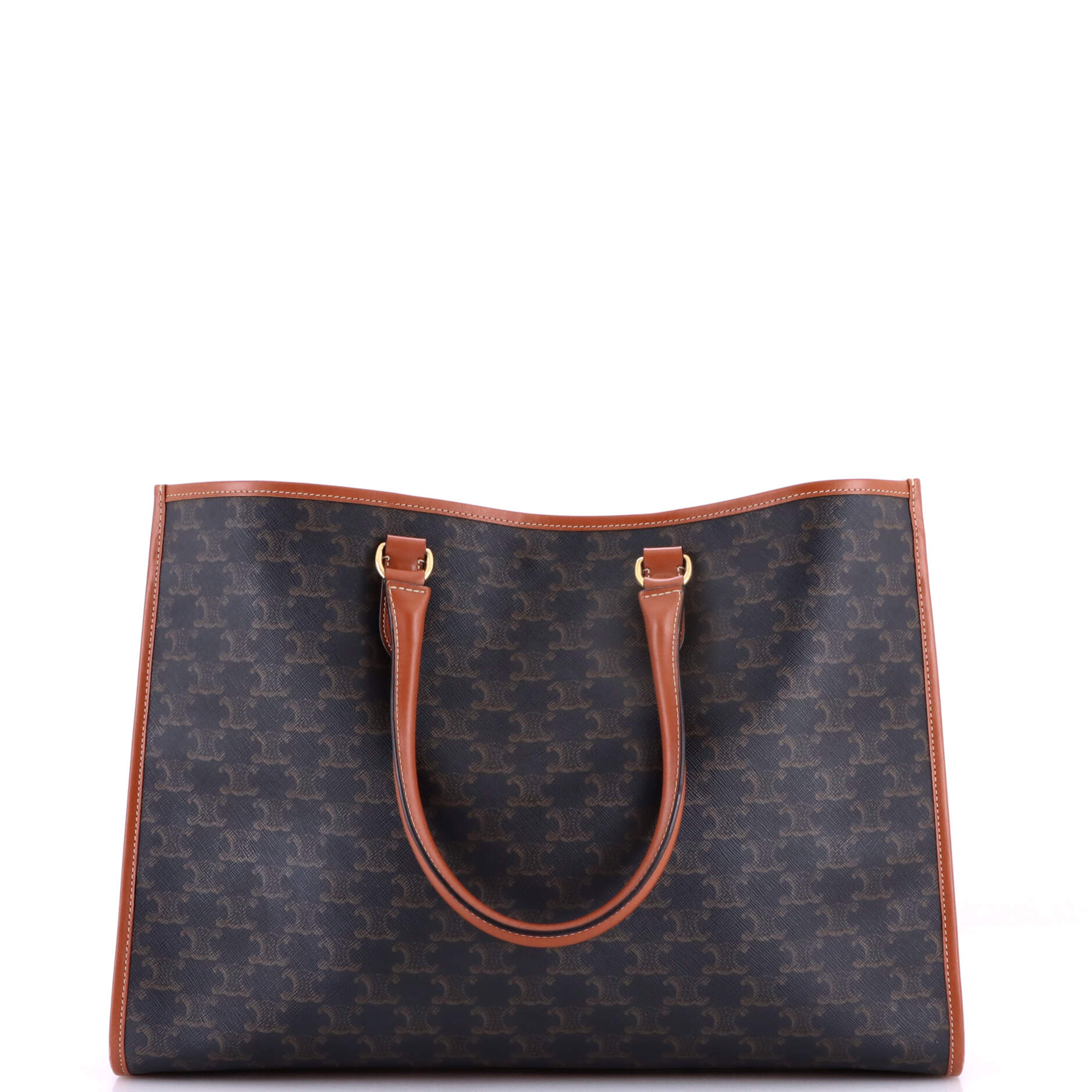 Horizontal Cabas Tote Triomphe Coated Canvas - Image 3