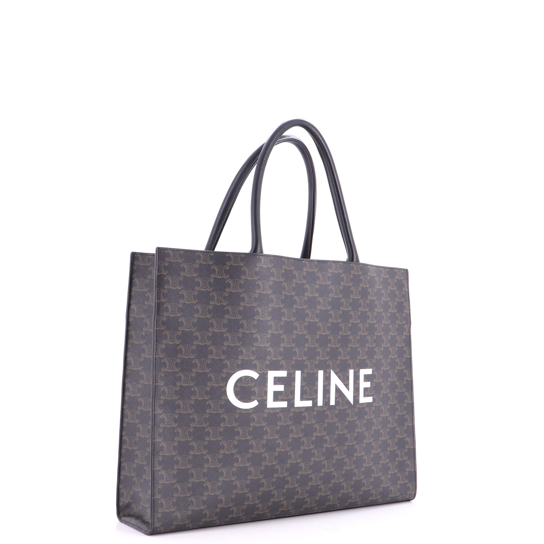 Horizontal Logo Cabas Tote Triomphe Coated Canvas - Image 2
